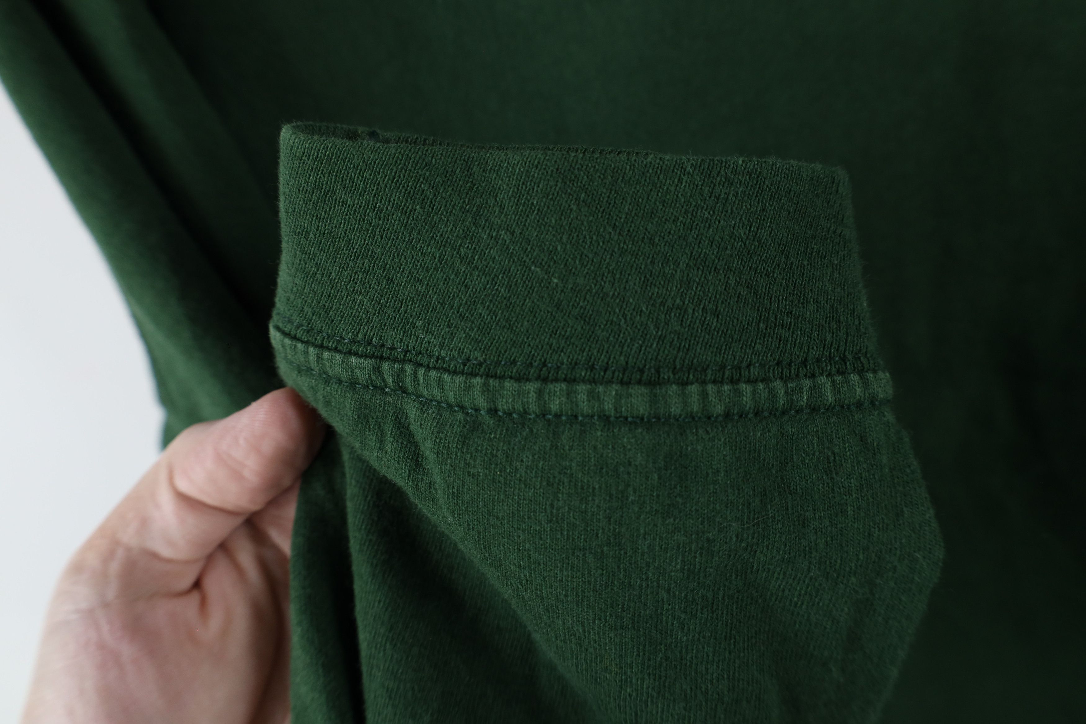 Vintage Vintage 90s Streetwear Cotton Long Sleeve T-Shirt Green Size US L / EU 52-54 / 3 - 6 Thumbnail
