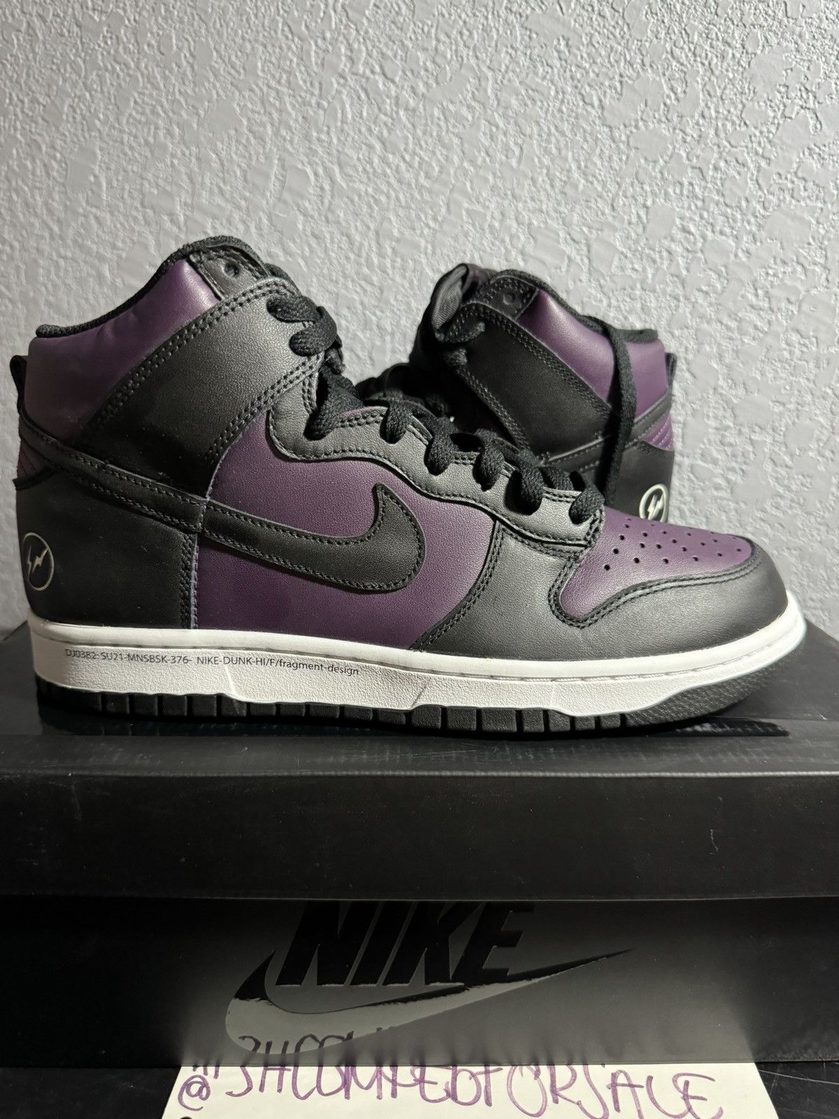 Purple Nike Dunk High Fragment Beijing Nike Dunk High Fragment