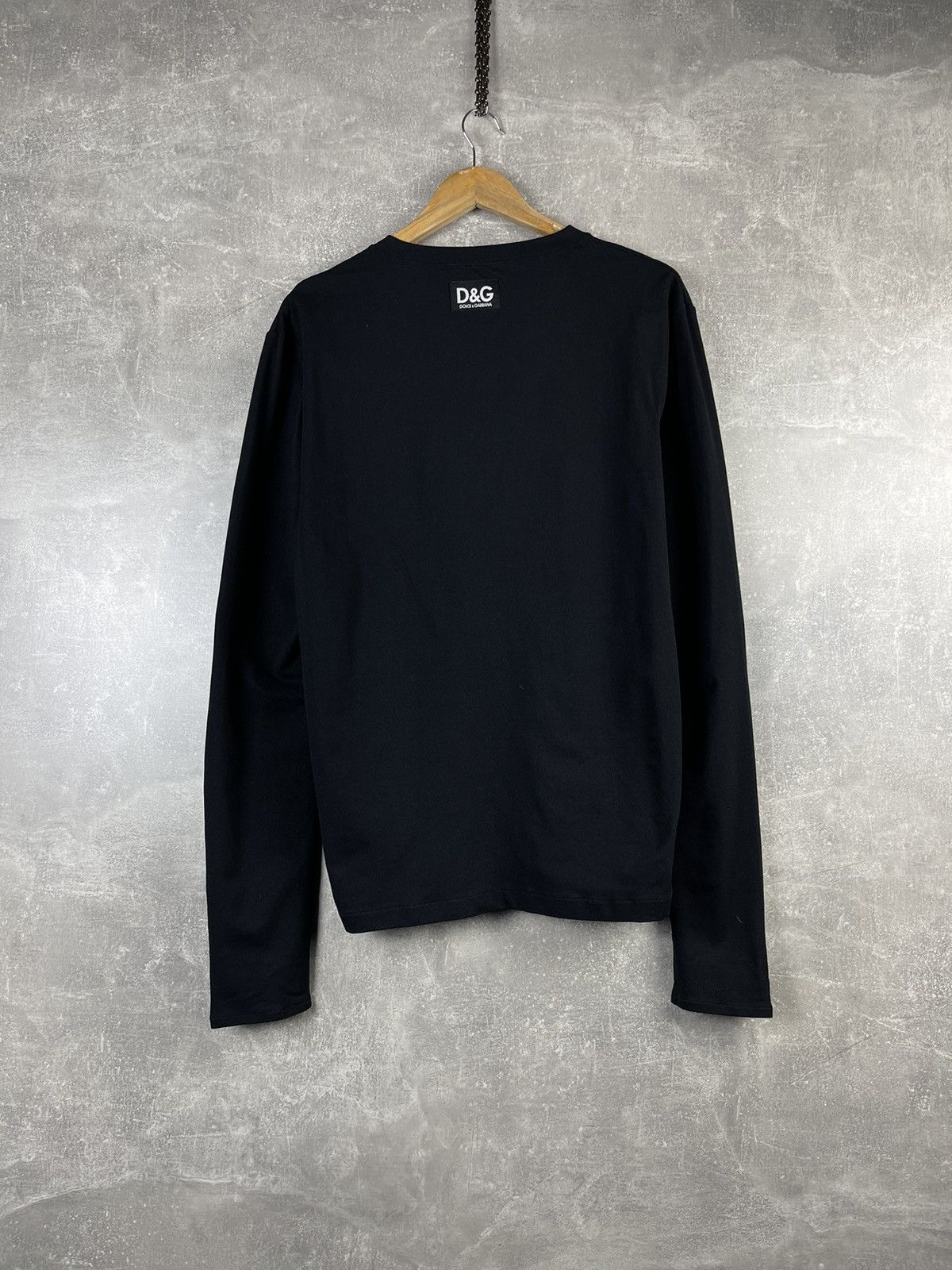 Dolce & Gabbana Dolce&Gabbana Black Based DsG Long Sleeve Size US L / EU 52-54 / 3 - 5 Thumbnail