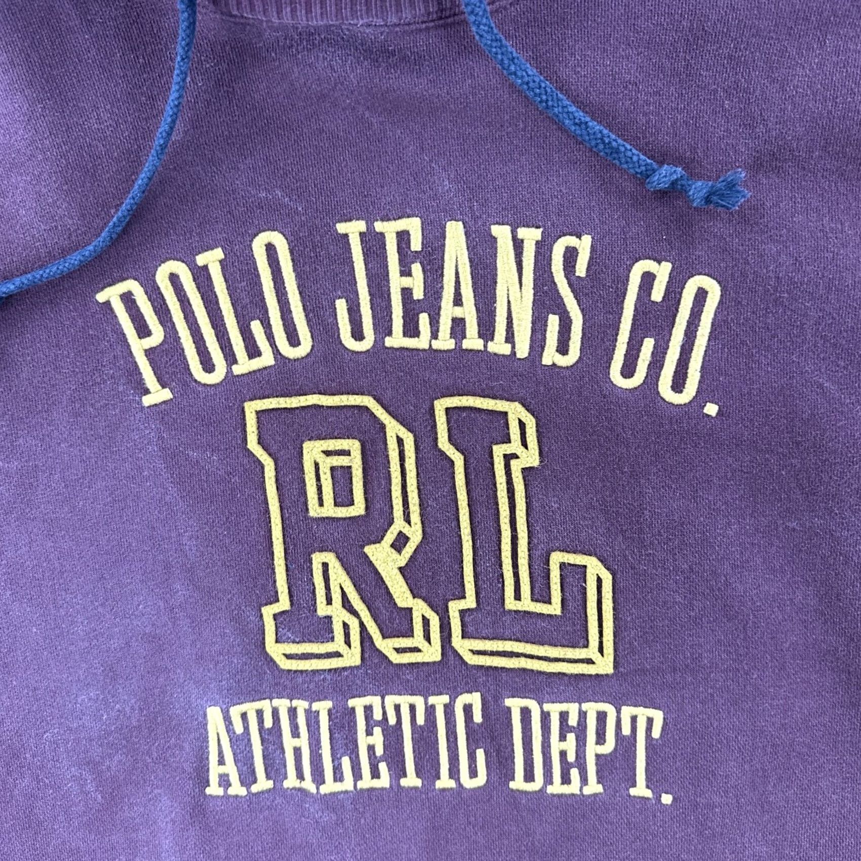 Polo Ralph Lauren VINTAGE Polo Ralph Lauren MFG Co. Polo Jeans Co. Hoodie XL Red Embroidered 90s Mens Size US XL / EU 56 / 4 - 6 Thumbnail