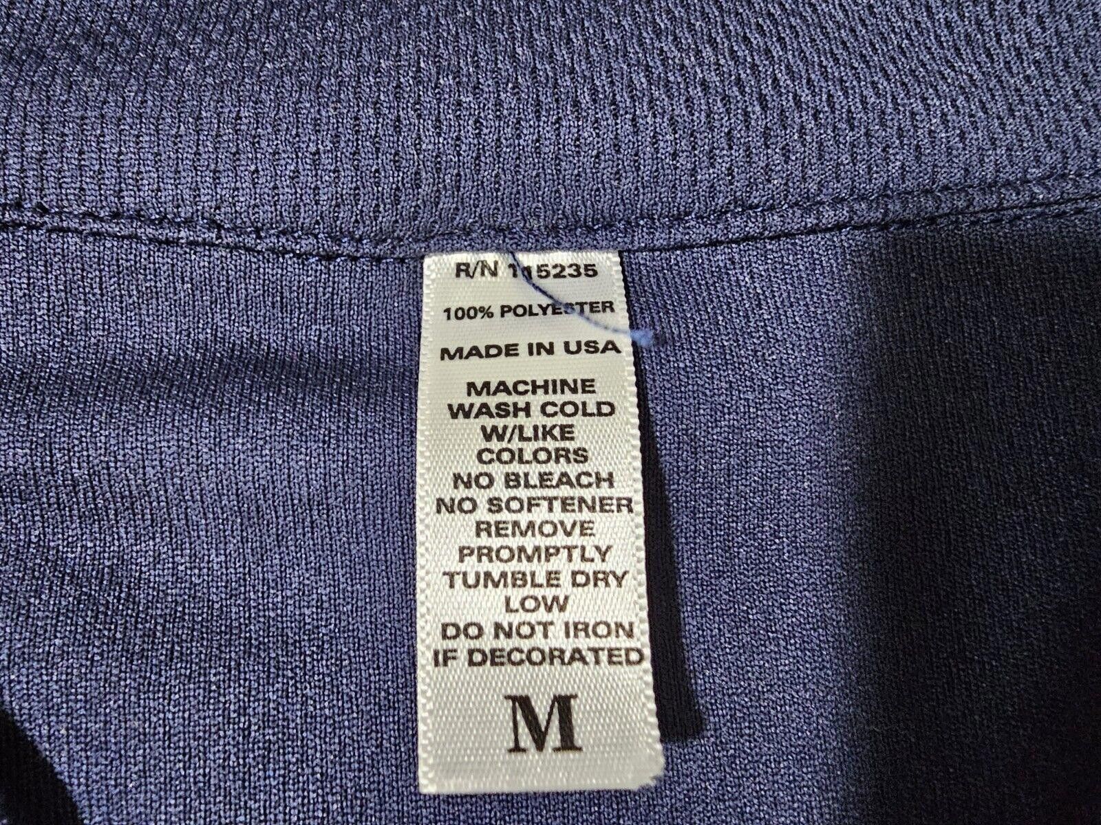 Designer Air National Guard GoANG blue MED polo USA MADE Seam Issue Size US M / EU 48-50 / 2 - 4 Thumbnail