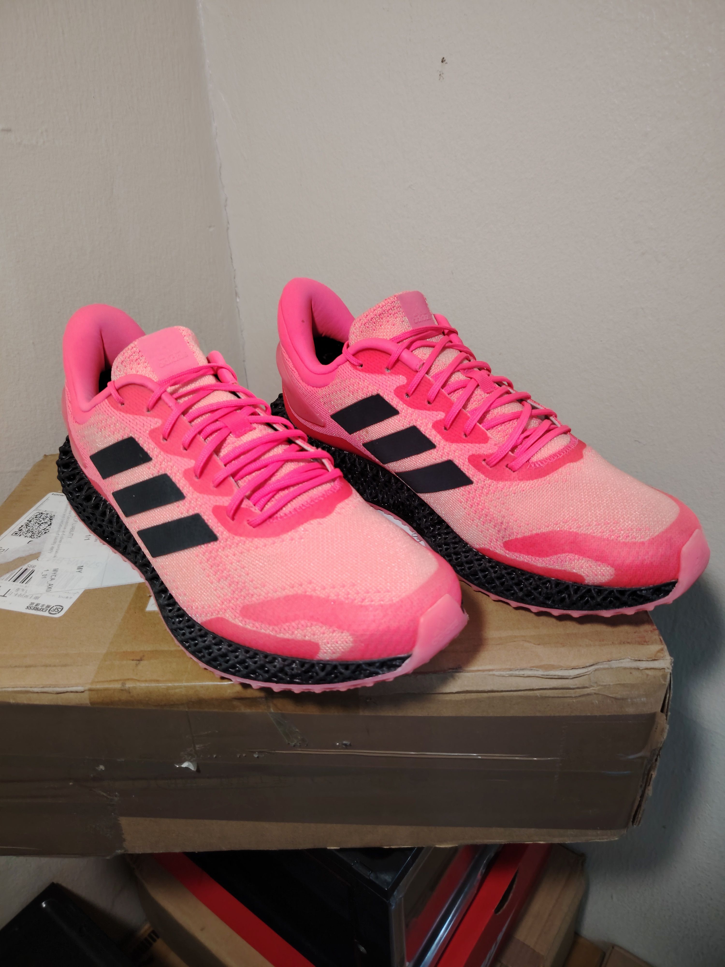 Adidas Adidas 4D Runner Signal Pink Free Shipping Size US 8.5 / EU 41-42 - 5 Thumbnail