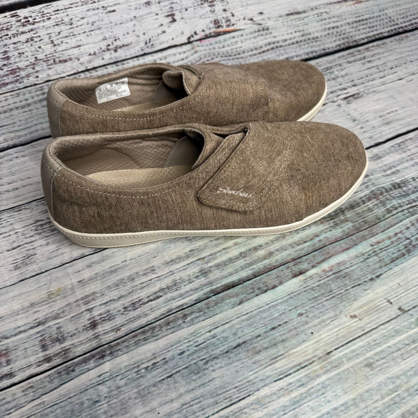 SKECHERS Skechers Brown Wide Fit Memory Foam Slip-On Shoes Size US 8 / IT 38 - 1 Thumbnail