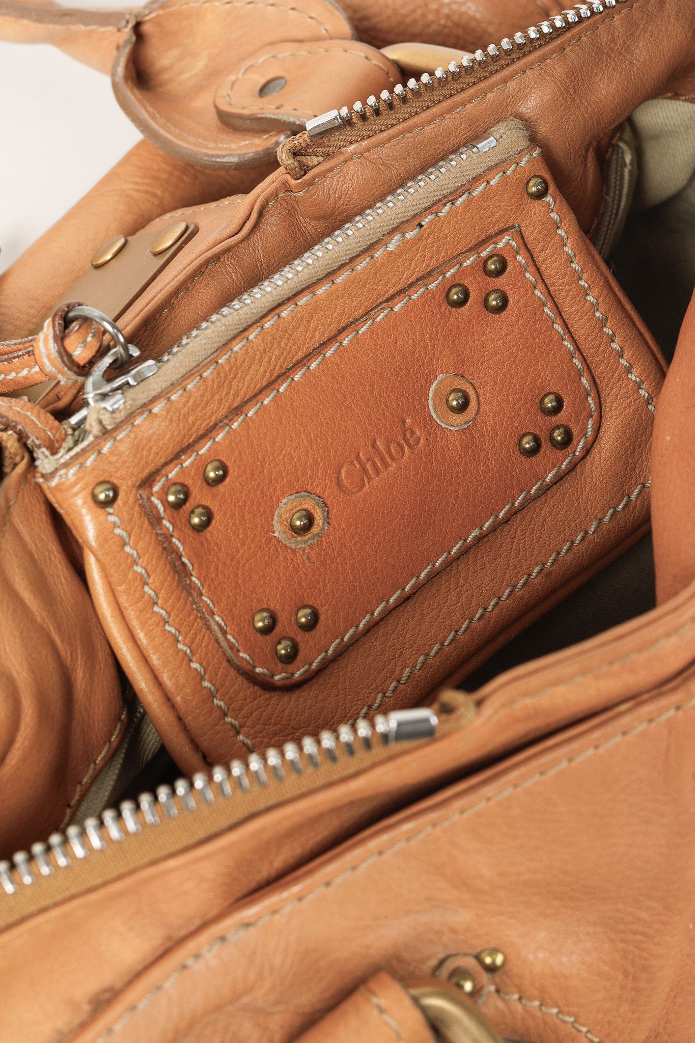 Chloe Chloe Paddington Giant Padlock Caramel Leather Bag Size ONE SIZE - 15 Thumbnail