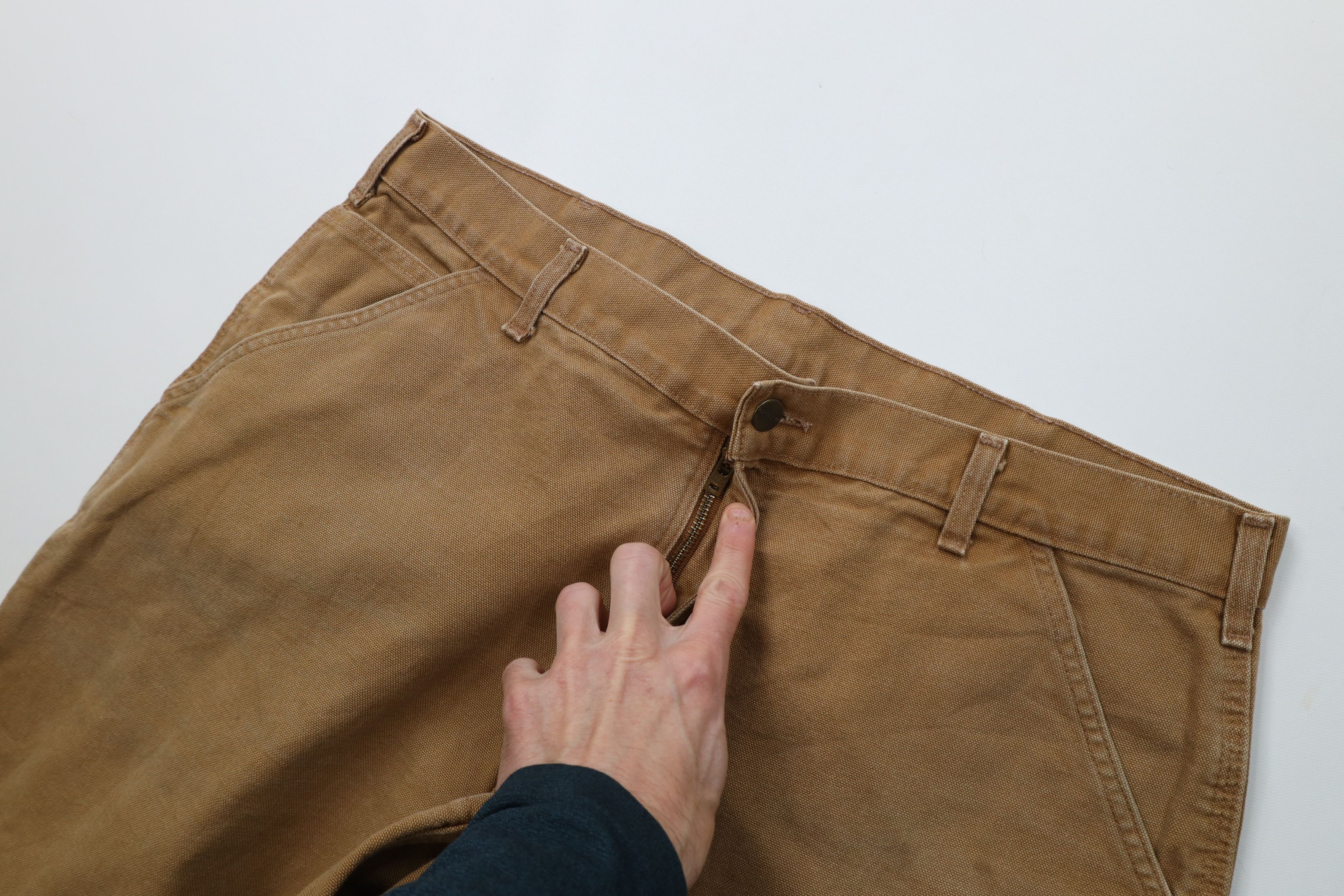 Carhartt Vintage Y2K Carhartt Wide Leg Dungaree Pants Duck Brown Size US 38 / EU 54 - 8 Thumbnail