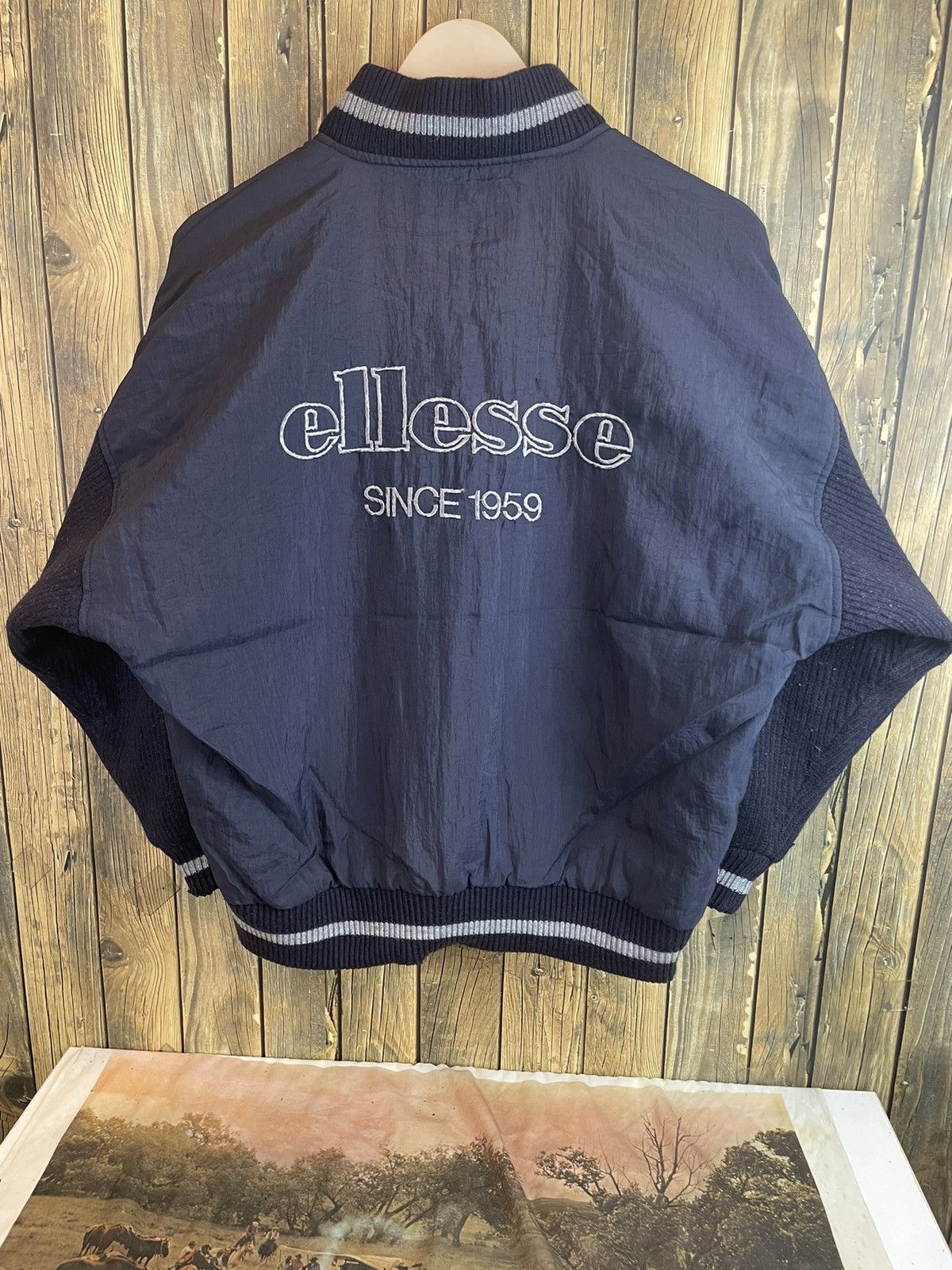 Ellesse × Japanese Brand × Vintage vintage ellesse vasity Size US M / EU 48-50 / 2 - 1 Thumbnail