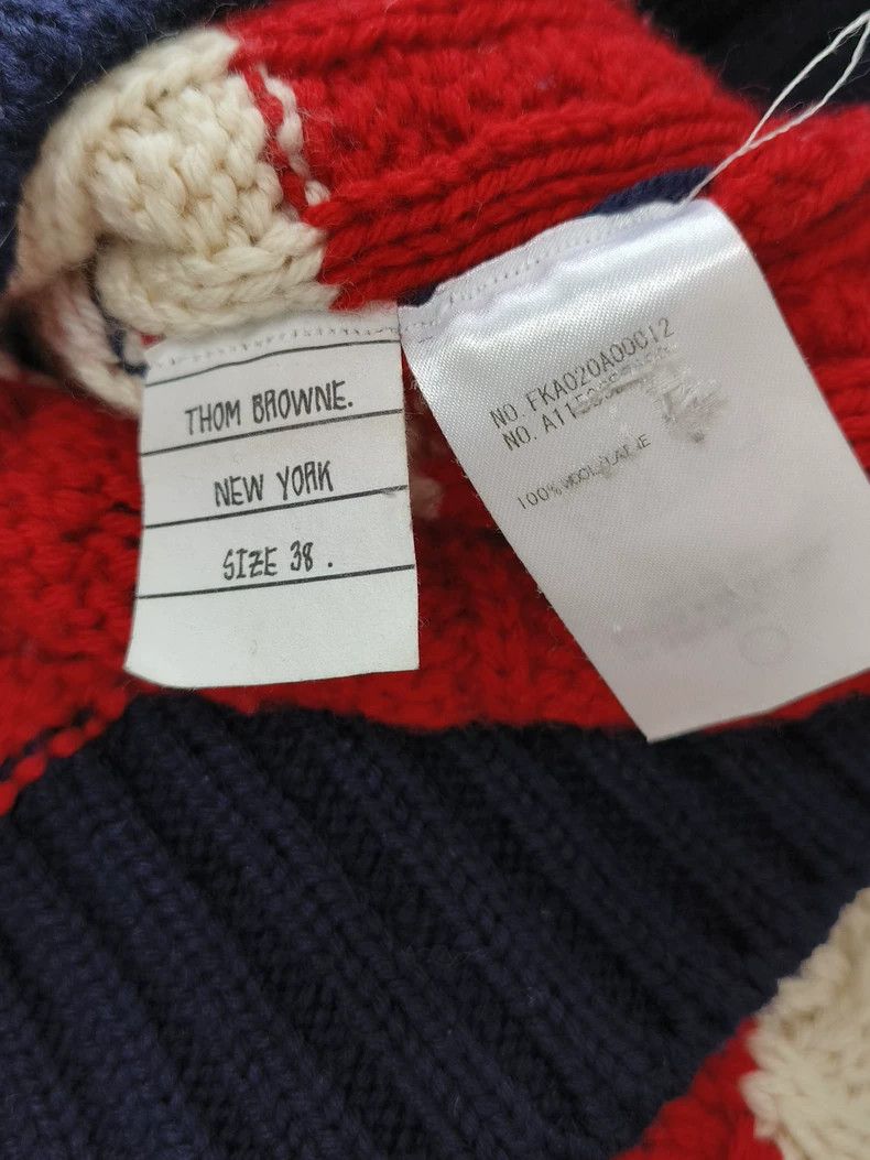 Thom Browne Thom Browne Knitted sweater with patchwork Size XS / US 0-2 / IT 36-38 - 4 Thumbnail