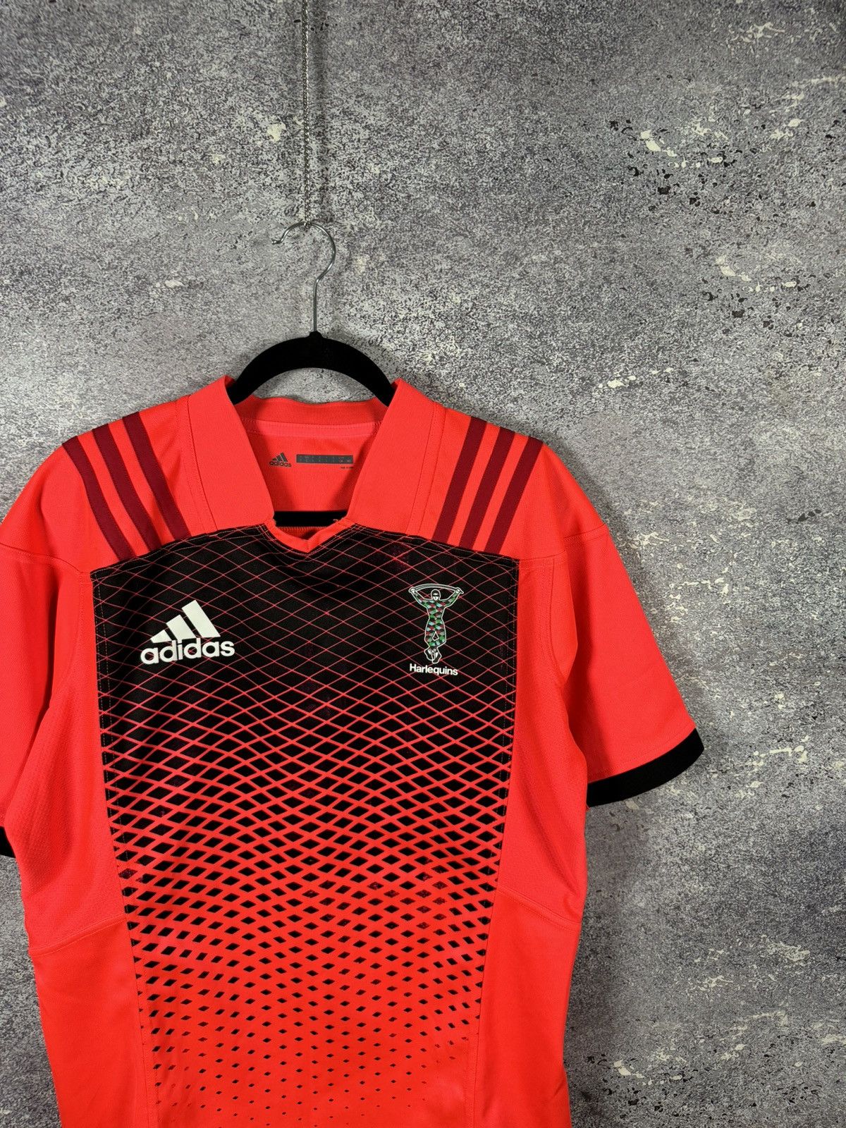 Adidas × Vintage 2017/18 Maillot Adidas Harlequins Rugby Taille Jersey Large Size US L / EU 52-54 / 3 - 2 Thumbnail