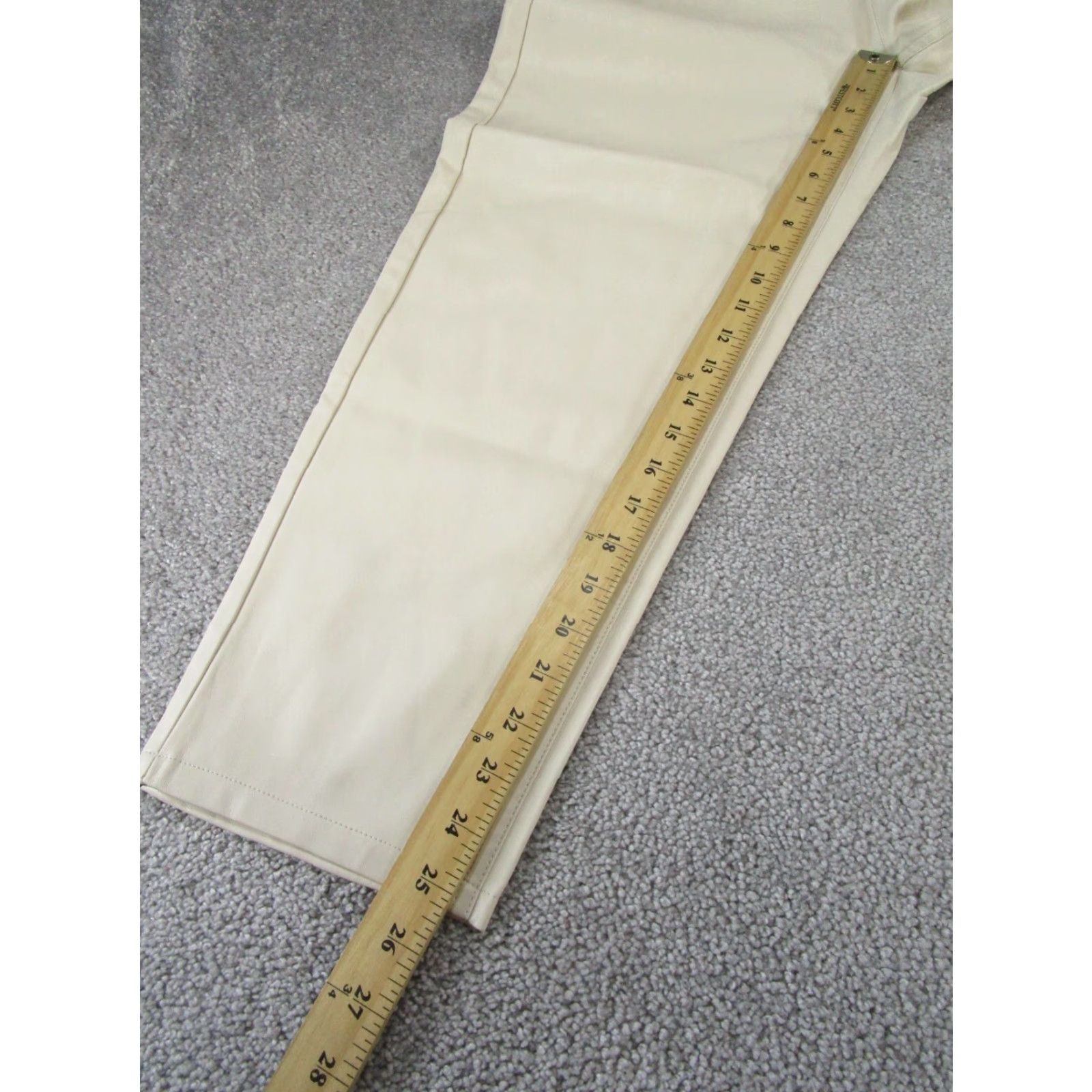 Zara ZARA Womens Pants 8 Beige Faux Leather Paperbag Waist Tapered Front Flat 90s Vibe Womens Pants Size 30" / US 8 / IT 44 - 5 Thumbnail