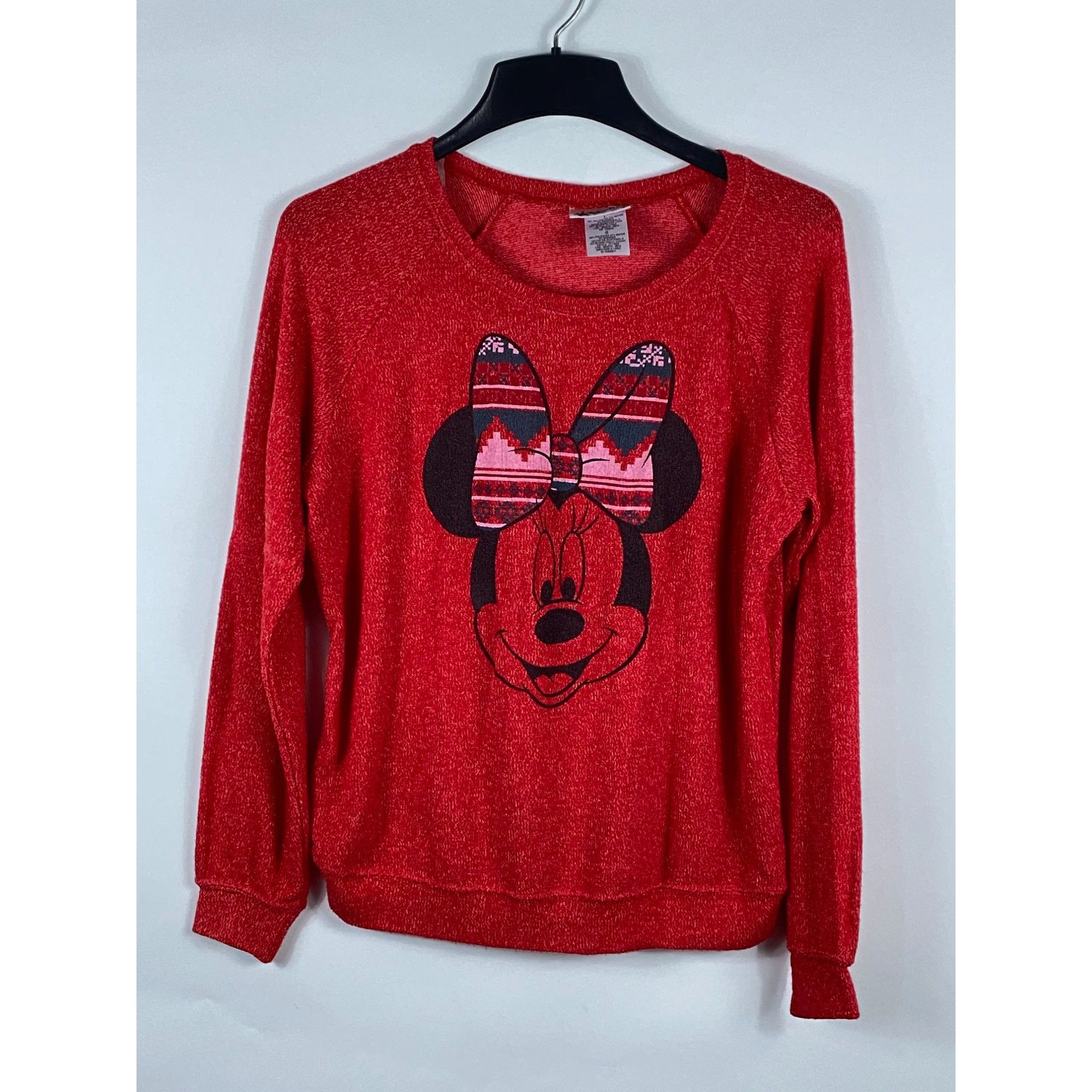 Disney Disney Parks Minnie Mouse Knitted Pullover Sweater Red Large Size L / US 10 / IT 46 - 1 Thumbnail