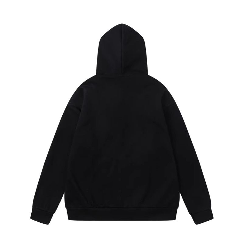 Vintage Men's high street letter loose casual zipper hoodie y2k Size US M / EU 48-50 / 2 - 2 Thumbnail