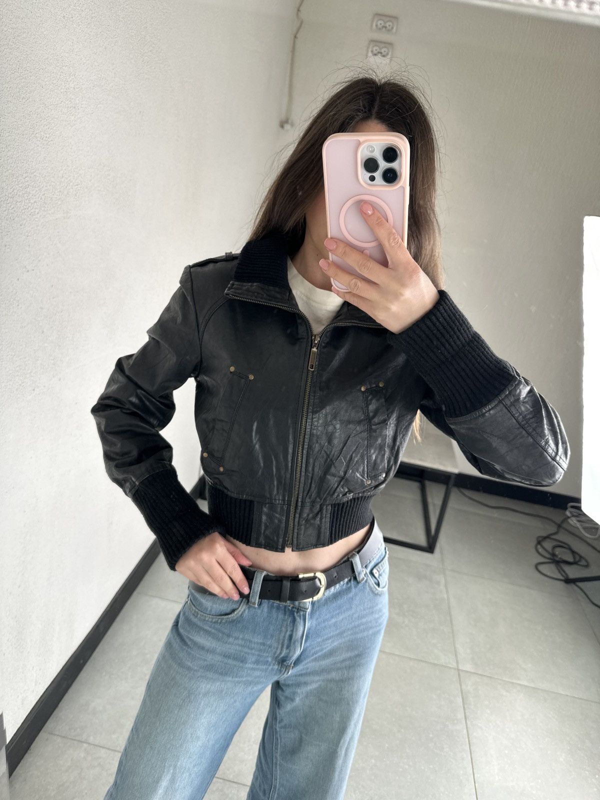 Japanese Brand Vintage Cropped Leather Jacket Size S / US 4 / IT 40 - 16 Thumbnail