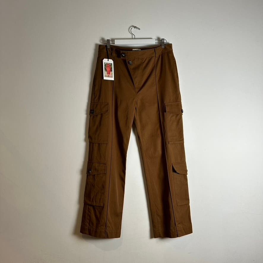 image of Kenzo Asymmetrical Cargo Pants in Brown, Men's (Size 34)