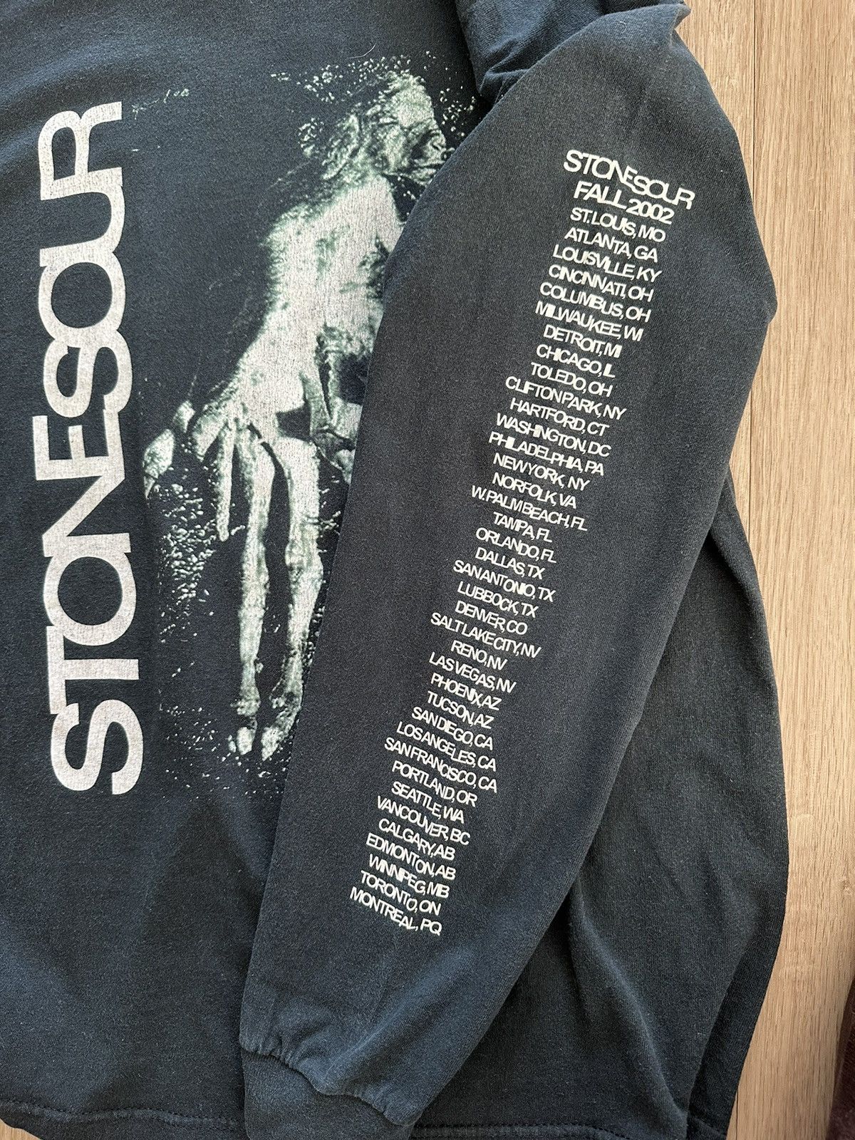 Band Tees × Vintage Vintage Stone Sour 2002 Tour Long Sleeve Size US L / EU 52-54 / 3 - 2 Thumbnail
