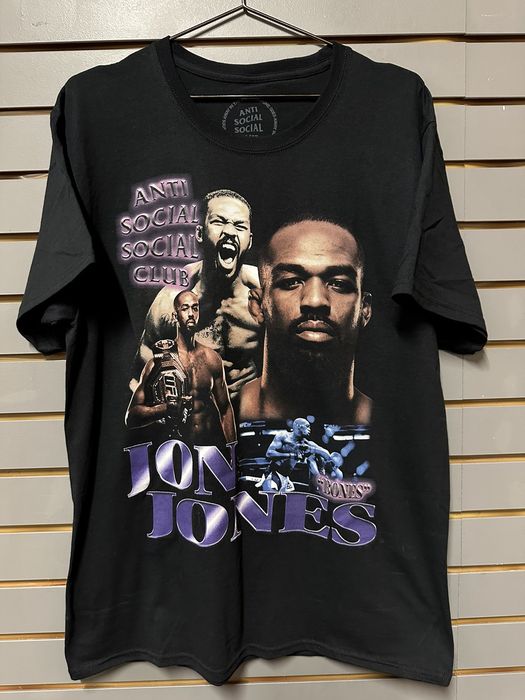 Anti Social Social Club ASSC x UFC Jon Jones Tee Size Large Anti