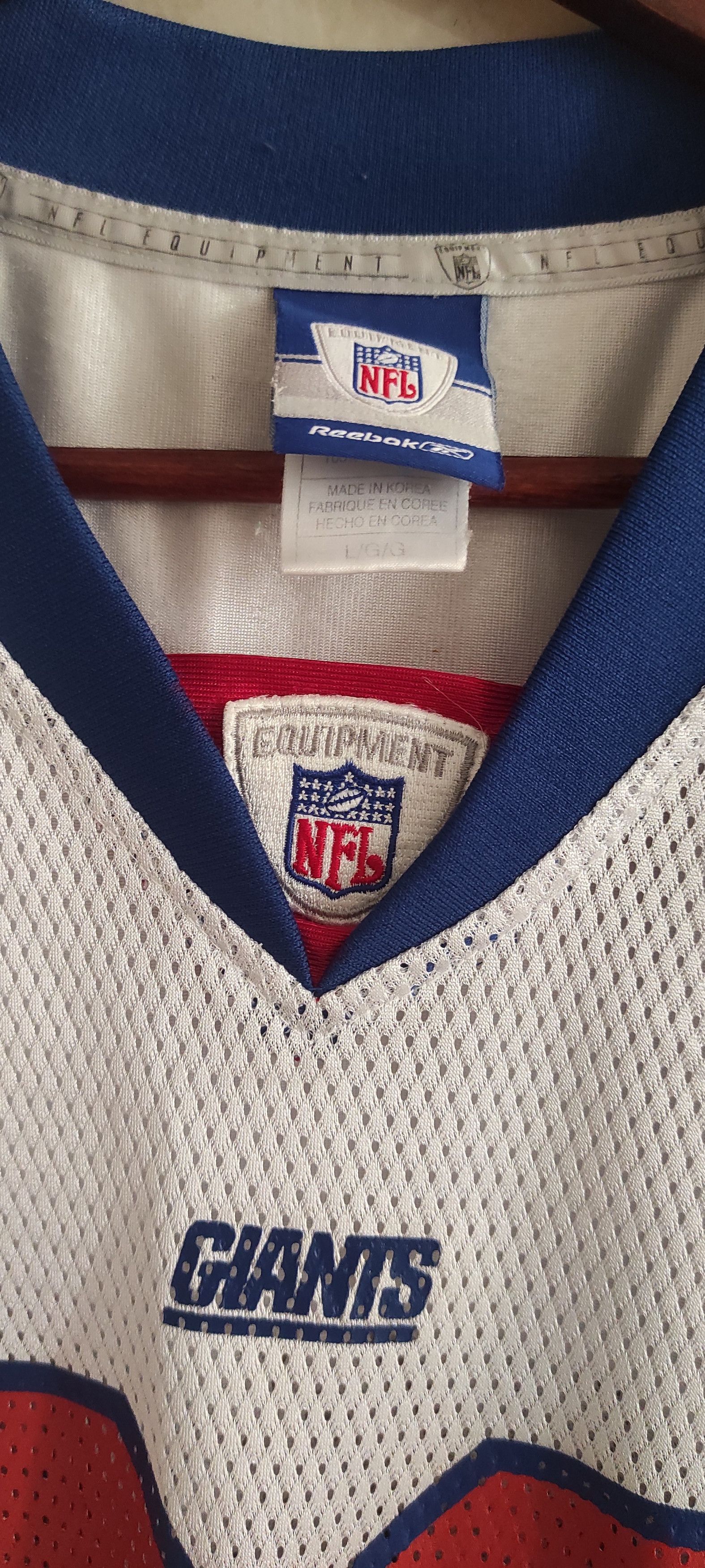 NFL × Reebok × Vintage NFL Jersey Reebok On Field New York Giants Shockey #80 Size US L / EU 52-54 / 3 - 14 Thumbnail