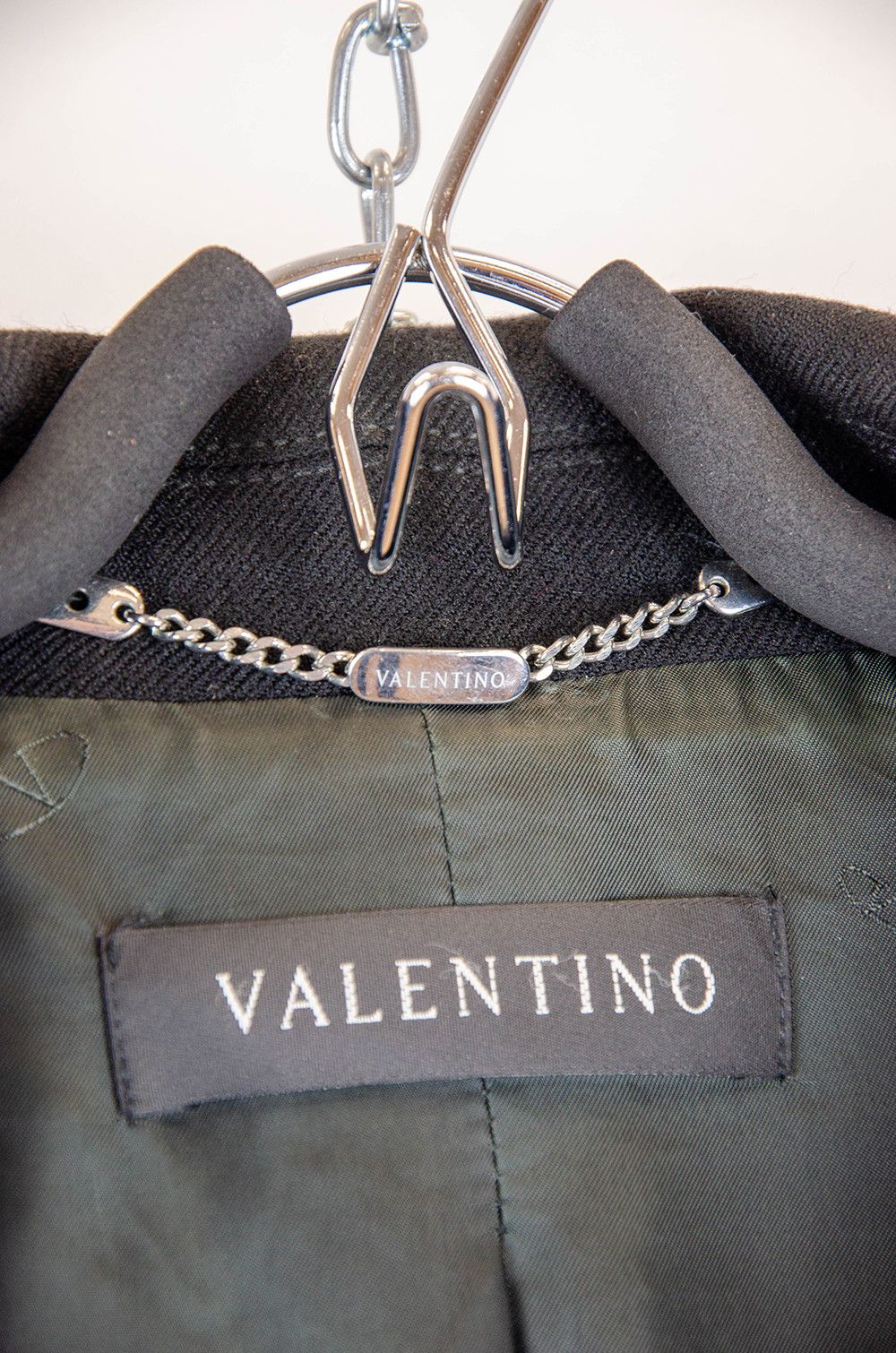 Valentino Valentino Double Breasted Wool Overcoat Black IT54 Size US L / EU 52-54 / 3 - 8 Thumbnail