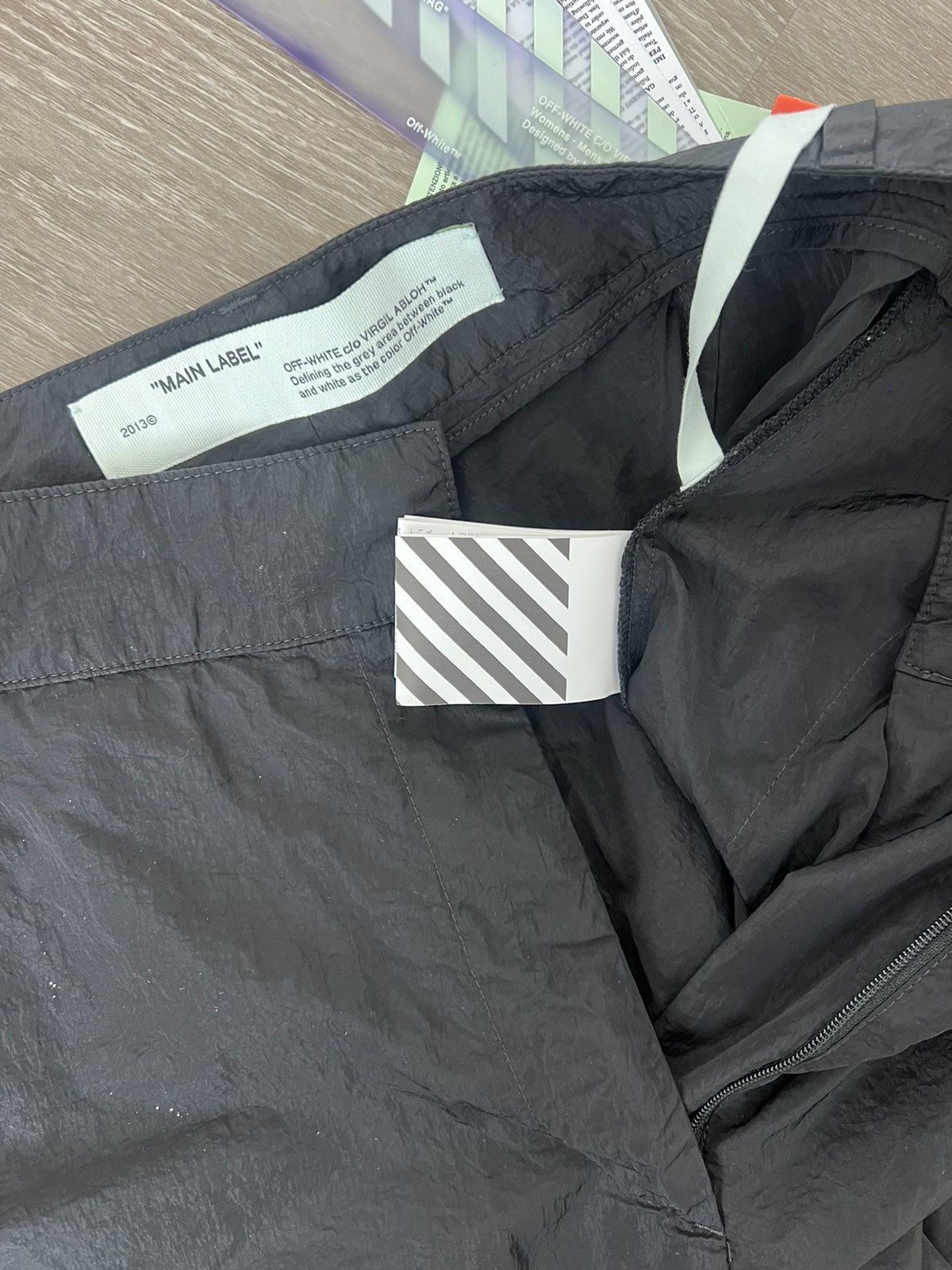 Off-White Off-White Black Nylon Bow Lounge Pants Size 40" / US 18 - 4 Thumbnail