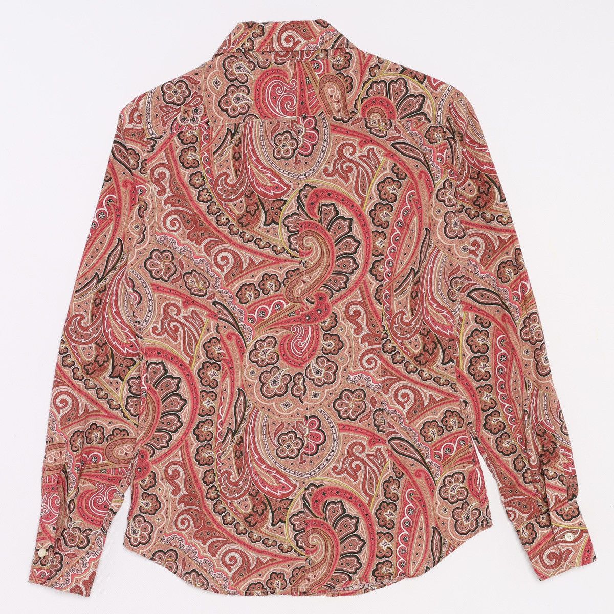 Etro Etro Milano Printed Floral Pattern Shirt Button Red Pink Size S / US 4 / IT 40 - 2 Thumbnail