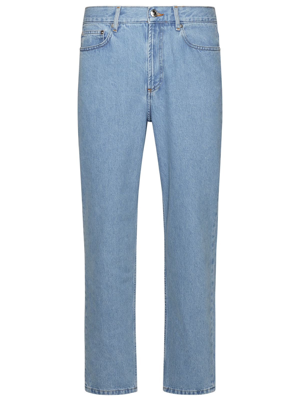 image of A P C 'martin' Light Blue Cotton Jeans, Men's (Size 32)