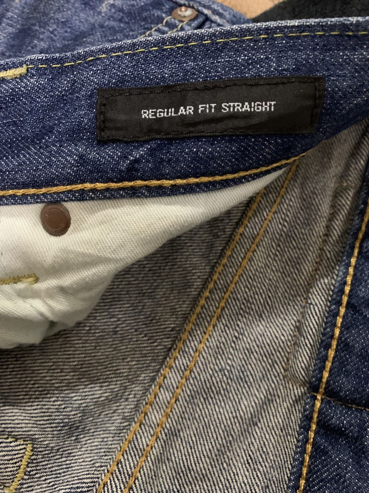Jun Takahashi Vintage Uniqlo UJ S002 Blue Washed Distressed Grunge Jeans Size US 30 / EU 46 - 17 Thumbnail