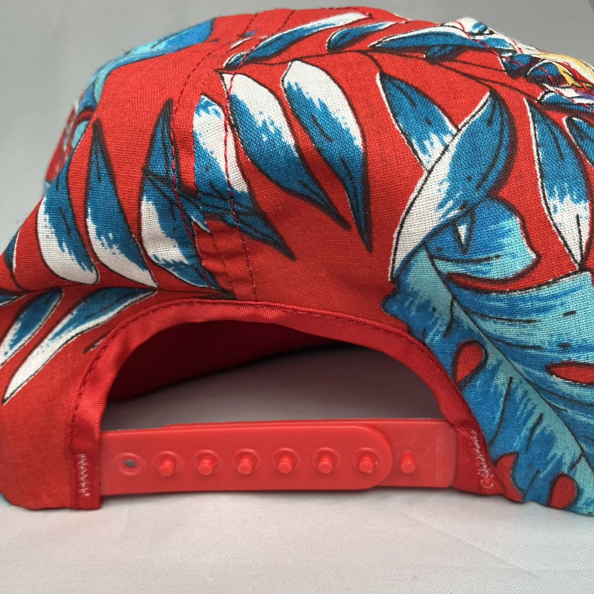 Delta × Vintage Vintage Delta Airlines Red/Floral Snap Back Hat OSFA Size ONE SIZE - 5 Thumbnail
