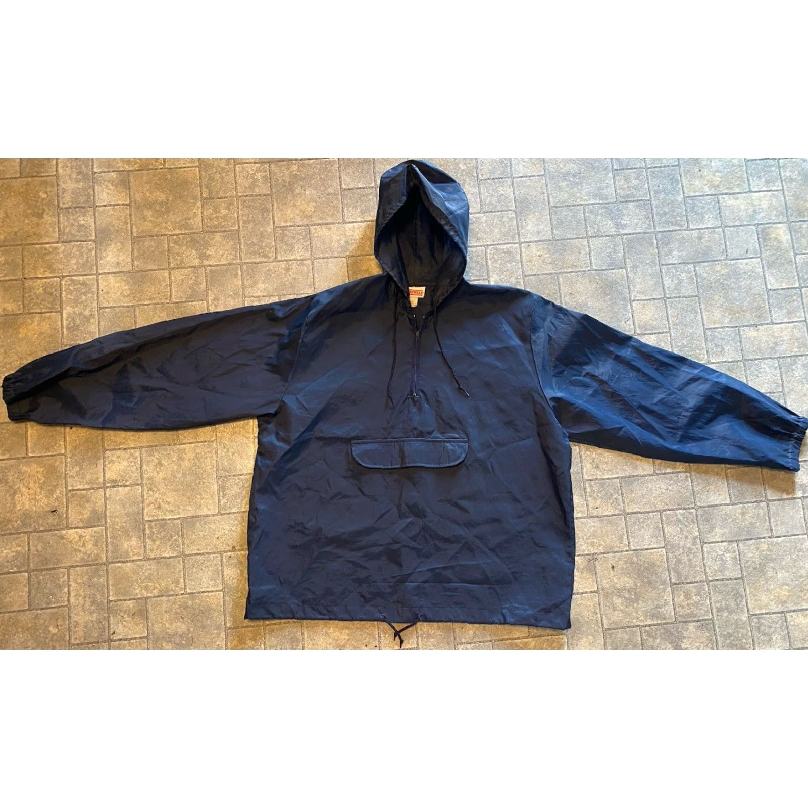 Vintage Hartwell Jacket Mens XL Made In USA With Kangaroo Pocket Air Force Lightweight Size US XL / EU 56 / 4 - 2 Thumbnail