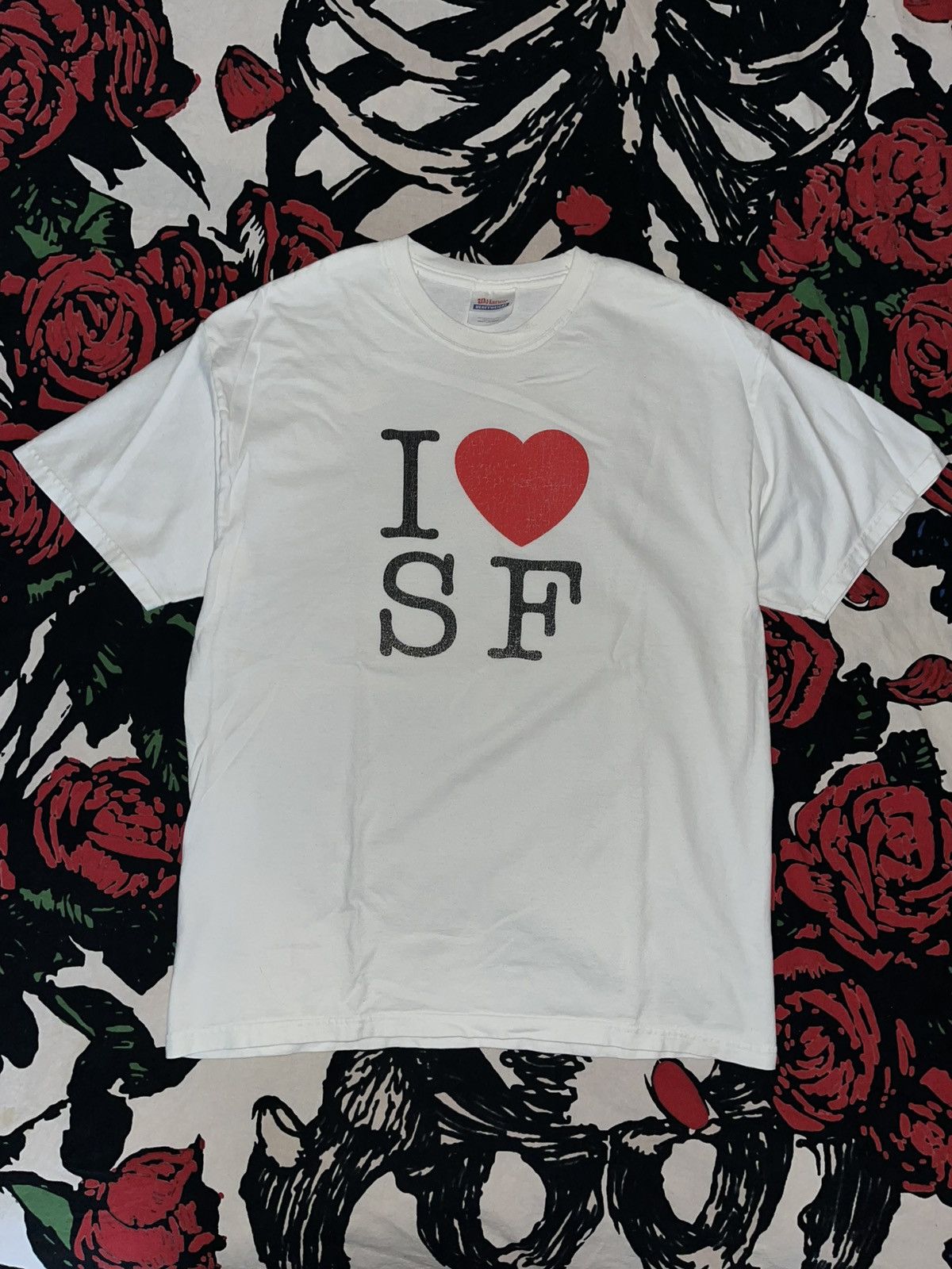 Other Crazy Y2K Faded Thrashed Skater ERD Grunge Punk Heart Tee Size US L / EU 52-54 / 3 - 1 Thumbnail