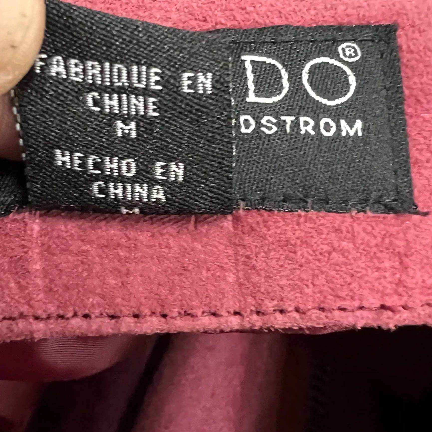 Vintage Bernardo Women's Jacket M Dusty Rose Zippered Washable Suede Leather Size M / US 6-8 / IT 42-44 - 7 Thumbnail