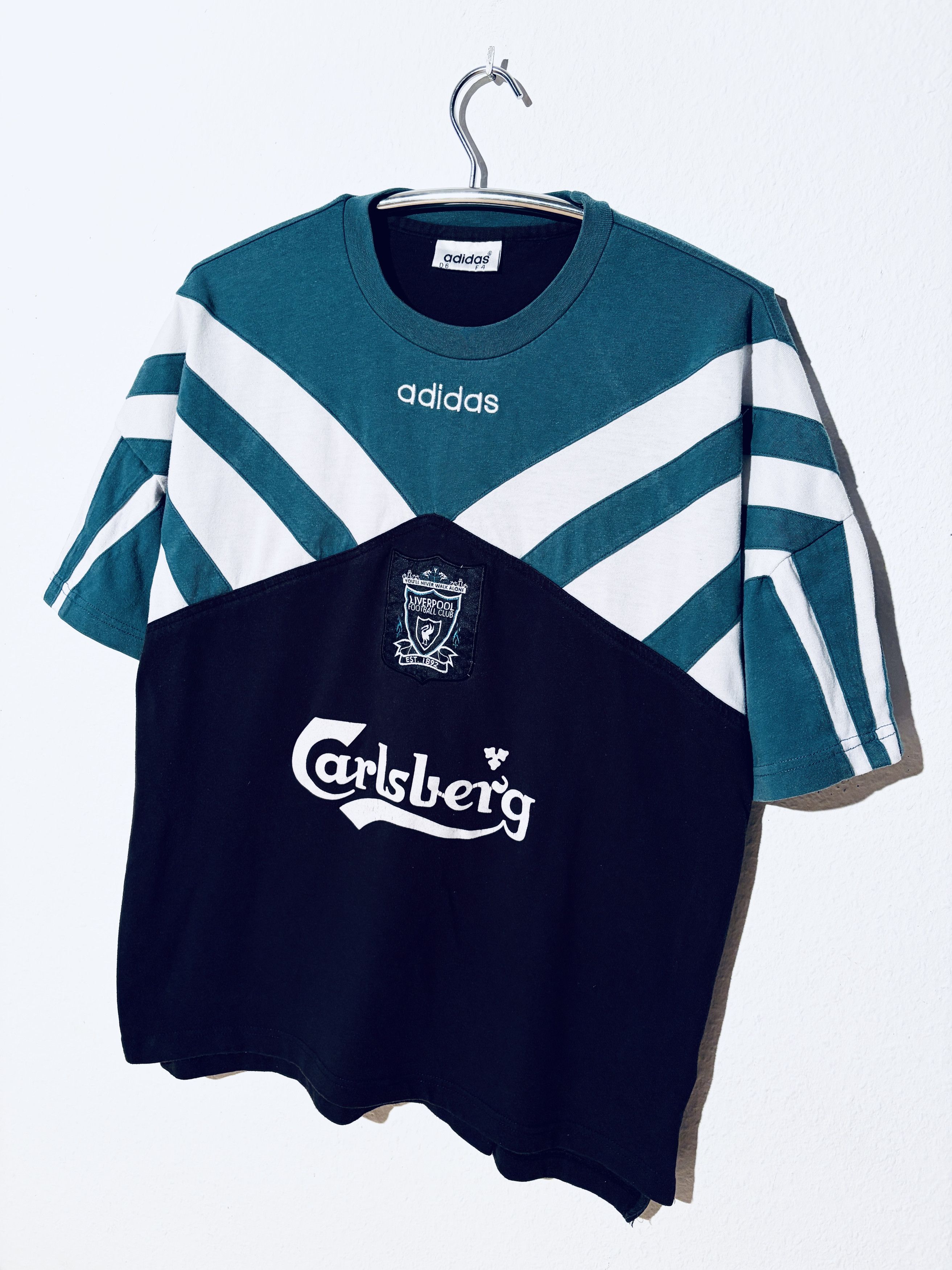 Adidas Liverpool Training T-Shirt Top 1995 / 1996 Size US L / EU 52-54 / 3 - 3 Thumbnail