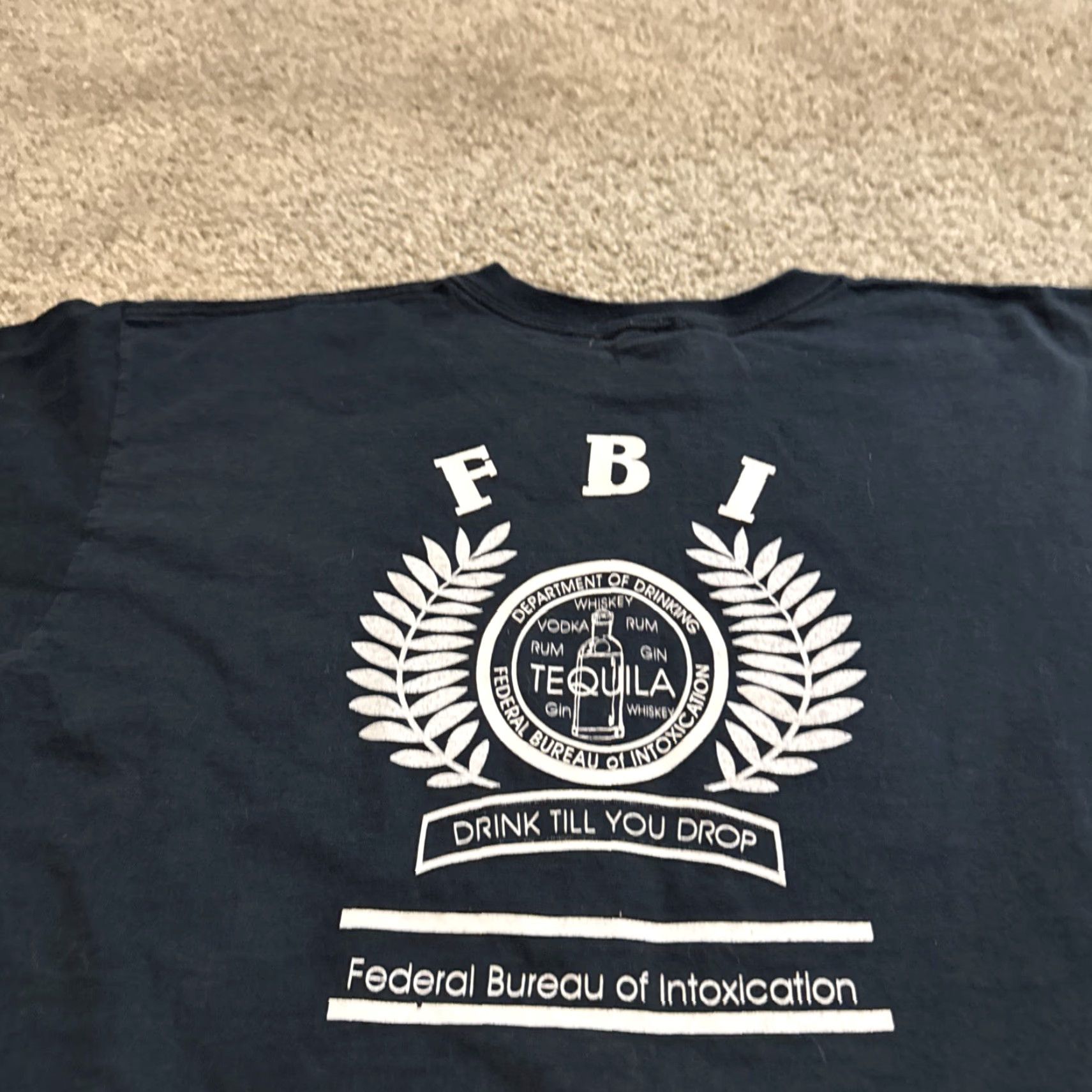 Anvil VINTAGE Florida Vacation Tourist FBI Federal Bureau Intoxication T-Shirt L Men Black Anvil L Size US L / EU 52-54 / 3 - 7 Thumbnail
