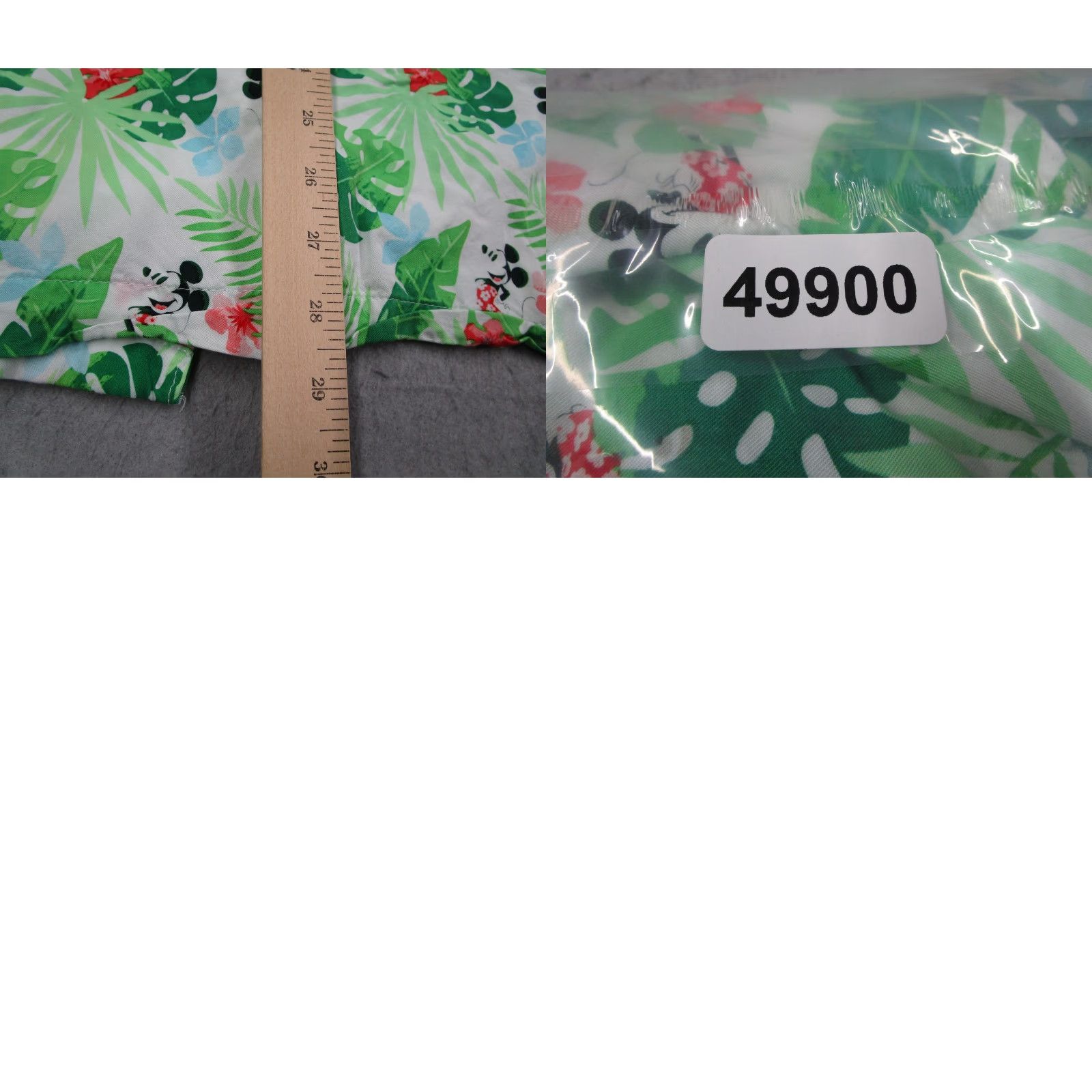 Disney Disney Mickey Mouse Shirt Men XL Green Hawaiian Graphic Print Camp Button-Up Short Sleeve Aloha Tropical Size US XL / EU 56 / 4 - 8 Thumbnail