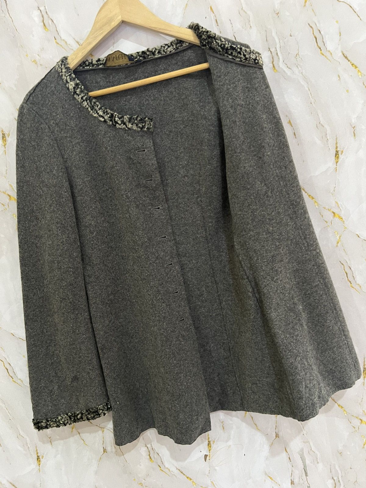 Designer Vintage Mariella Burani Jacket Made in Italy Size M / US 6-8 / IT 42-44 - 6 Thumbnail