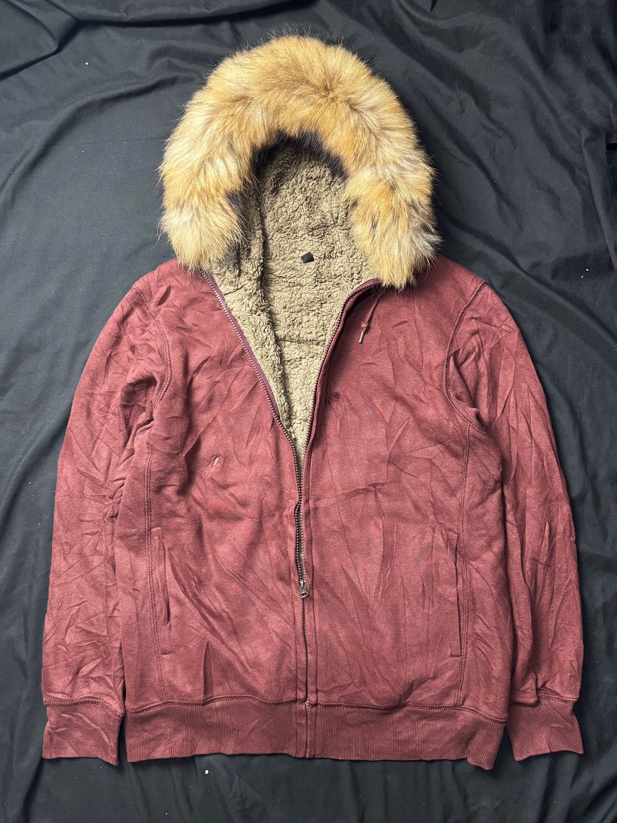 If Six Was Nine × Japanese Brand × Le Grande Bleu (L.G.B.) Fur Hoodie Sherpa Japanese Uniqlo Style Size US L / EU 52-54 / 3 - 1 Thumbnail