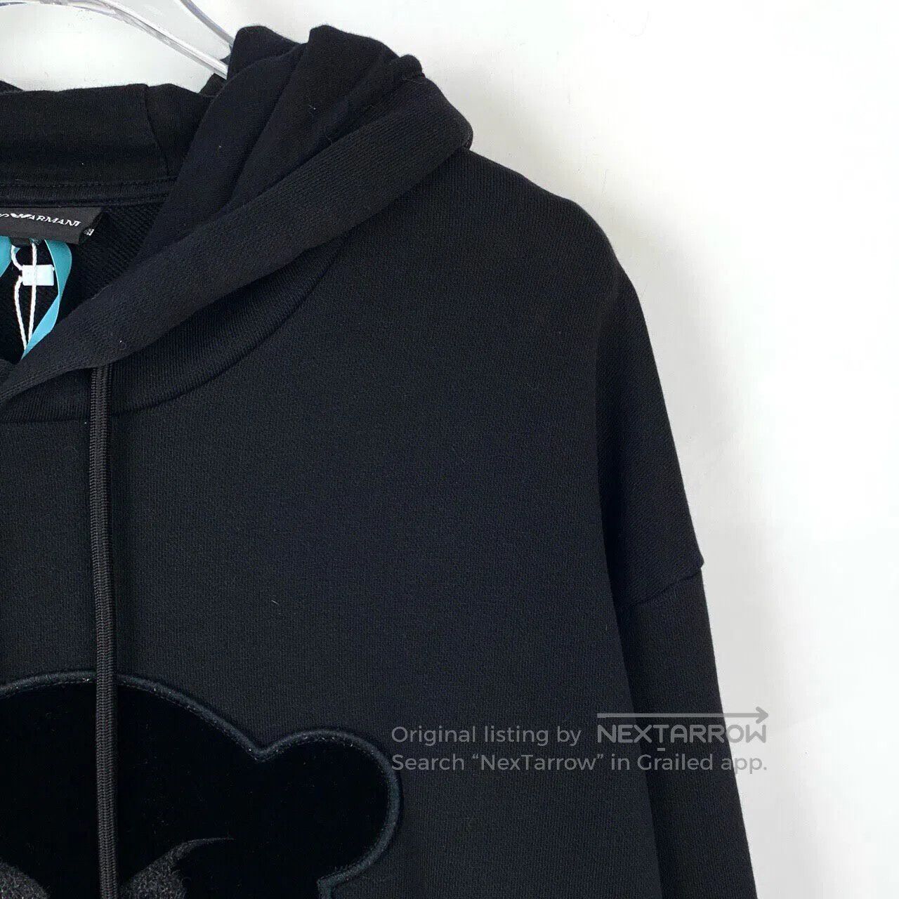 Armani Armani Little Monster Pattern Black Hooded Long Sleeve Swe Size US L / EU 52-54 / 3 - 3 Thumbnail