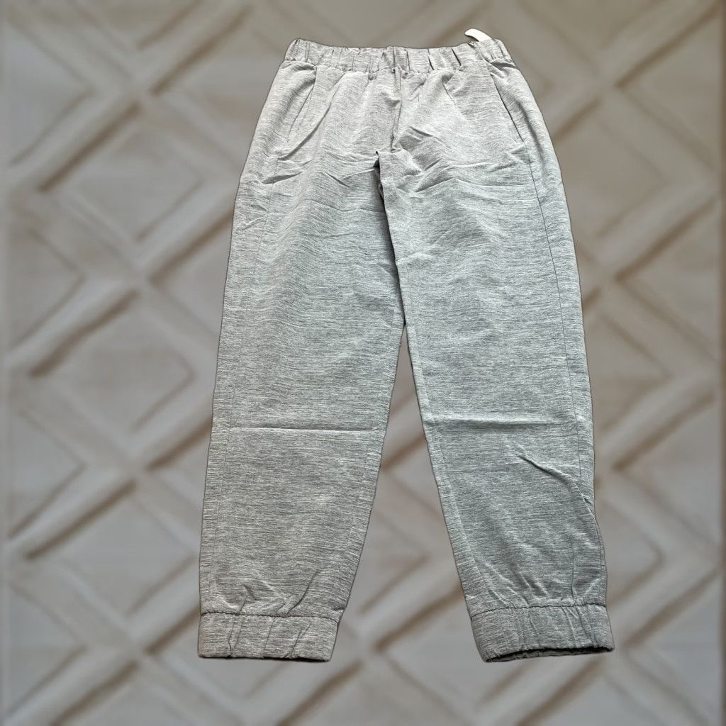 Vintage Coreio Pants Womens S Light Gray Elastic Waist Ankles Zip Pocket New NWT Size 28" / US 6 / IT 42 - 1 Thumbnail
