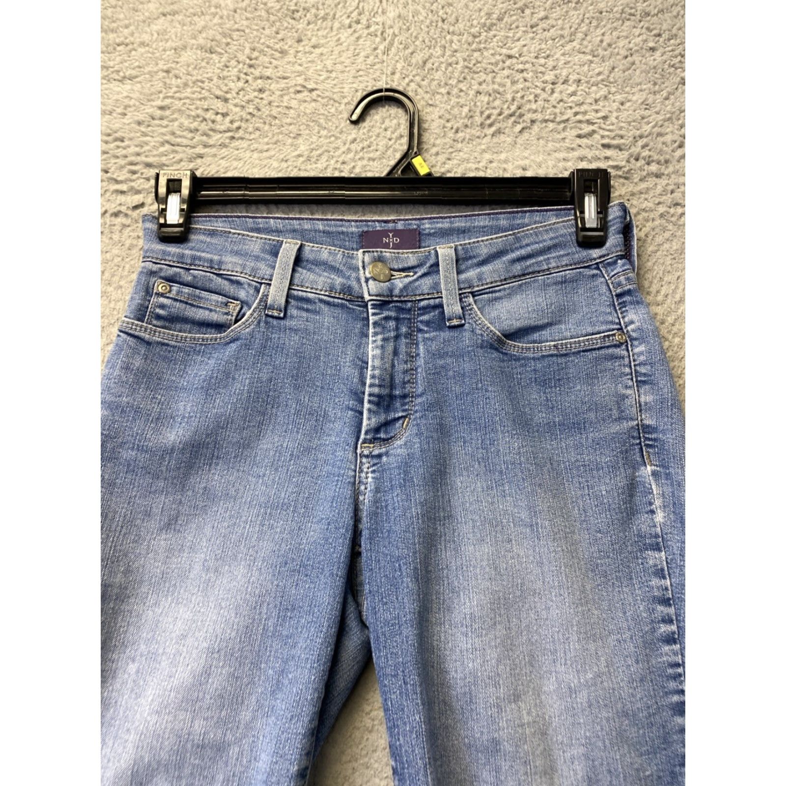 NYDJ NYDJ Women's Pants Jeans Size 0 Ankle Blue Straight Leg Size 25" / US 0 / IT 36 - 2 Thumbnail