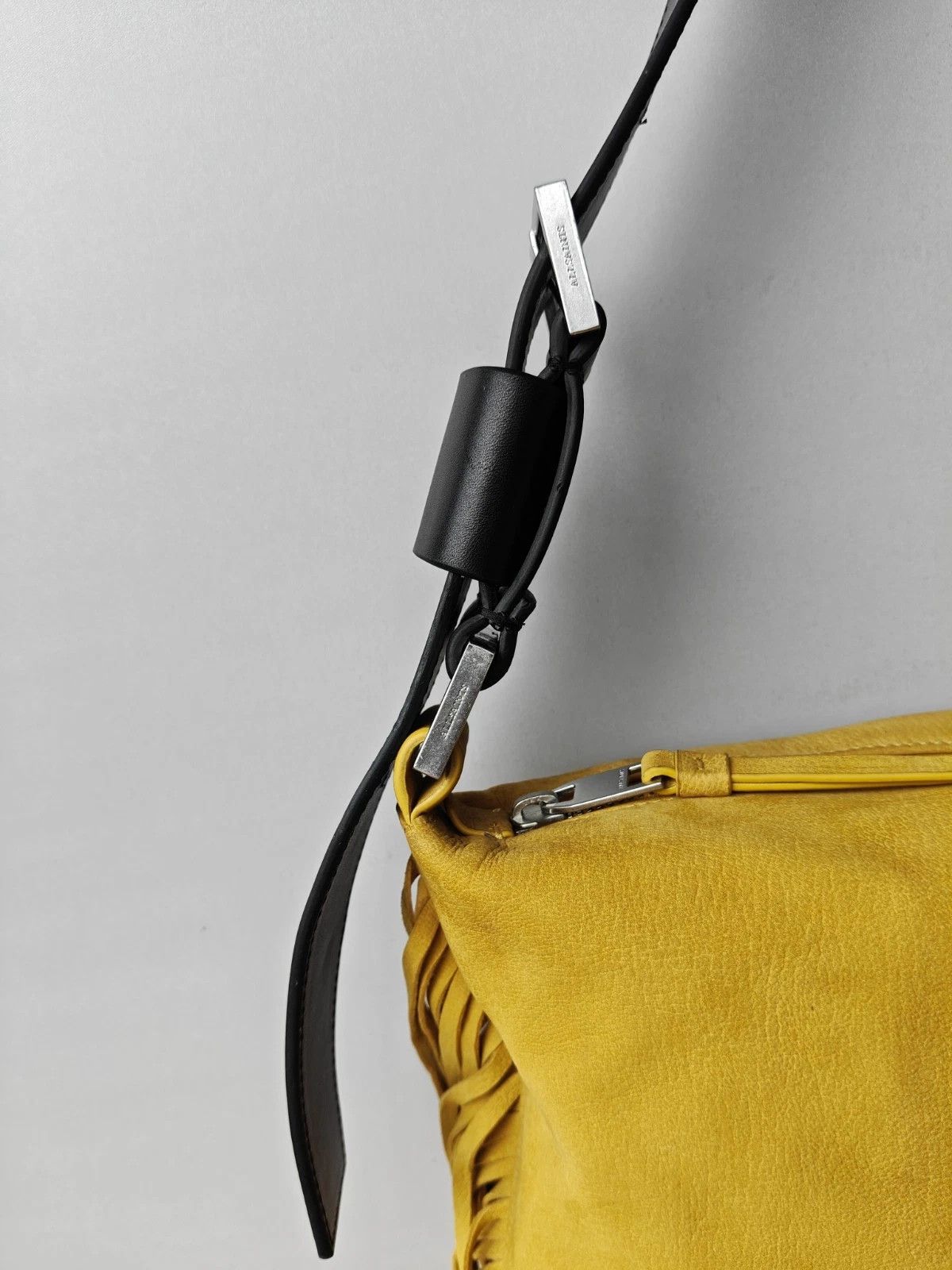 Allsaints AllSaints Edbury suede fringe shoulder bag FTP - 8214 Size ONE SIZE - 5 Thumbnail