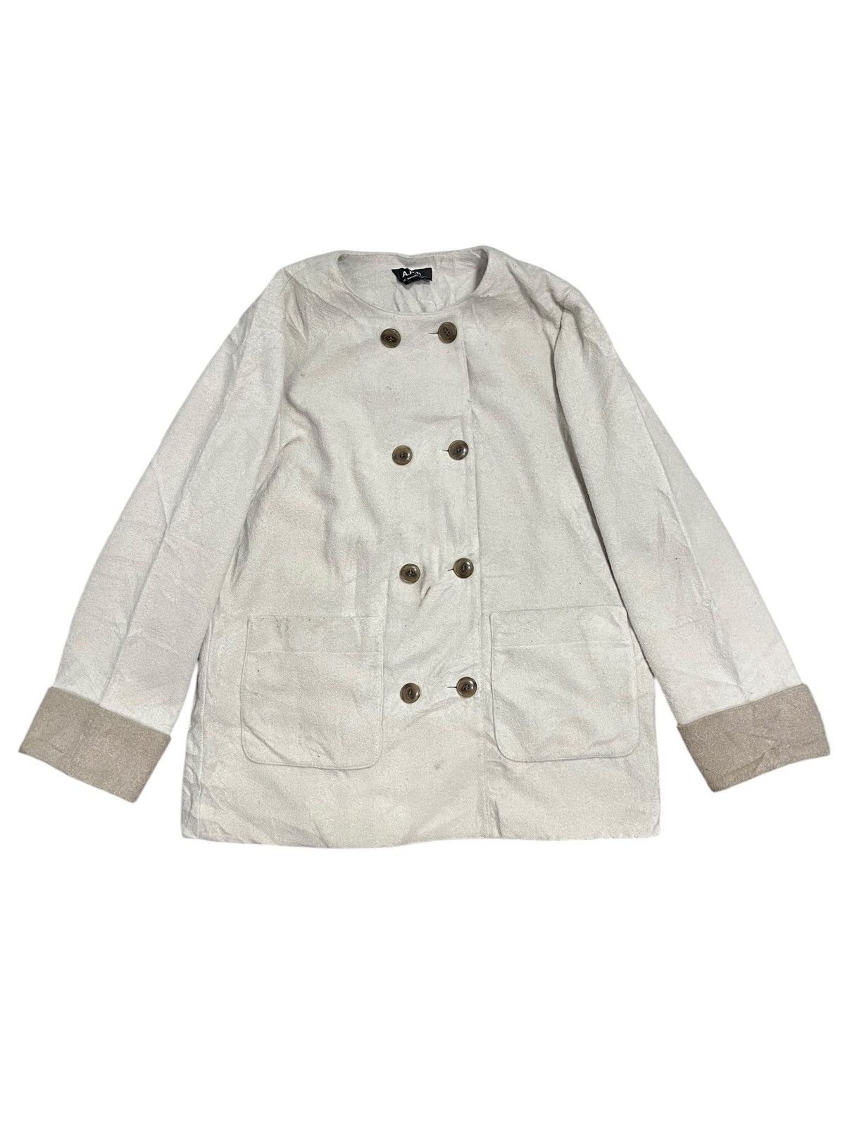 A.P.C. A.P.C. Paris Double Breasted Pea Coat Wool Jacket Size S / US 4 / IT 40 - 1 Thumbnail