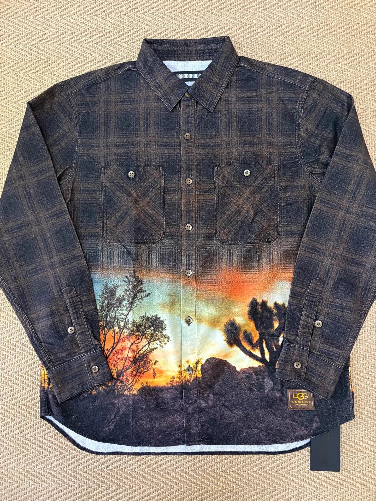 Neighborhood NBHD x UGG 19AW Check Oil-Paint Shirt XL NWT Size US XL / EU 56 / 4 - 1 Thumbnail