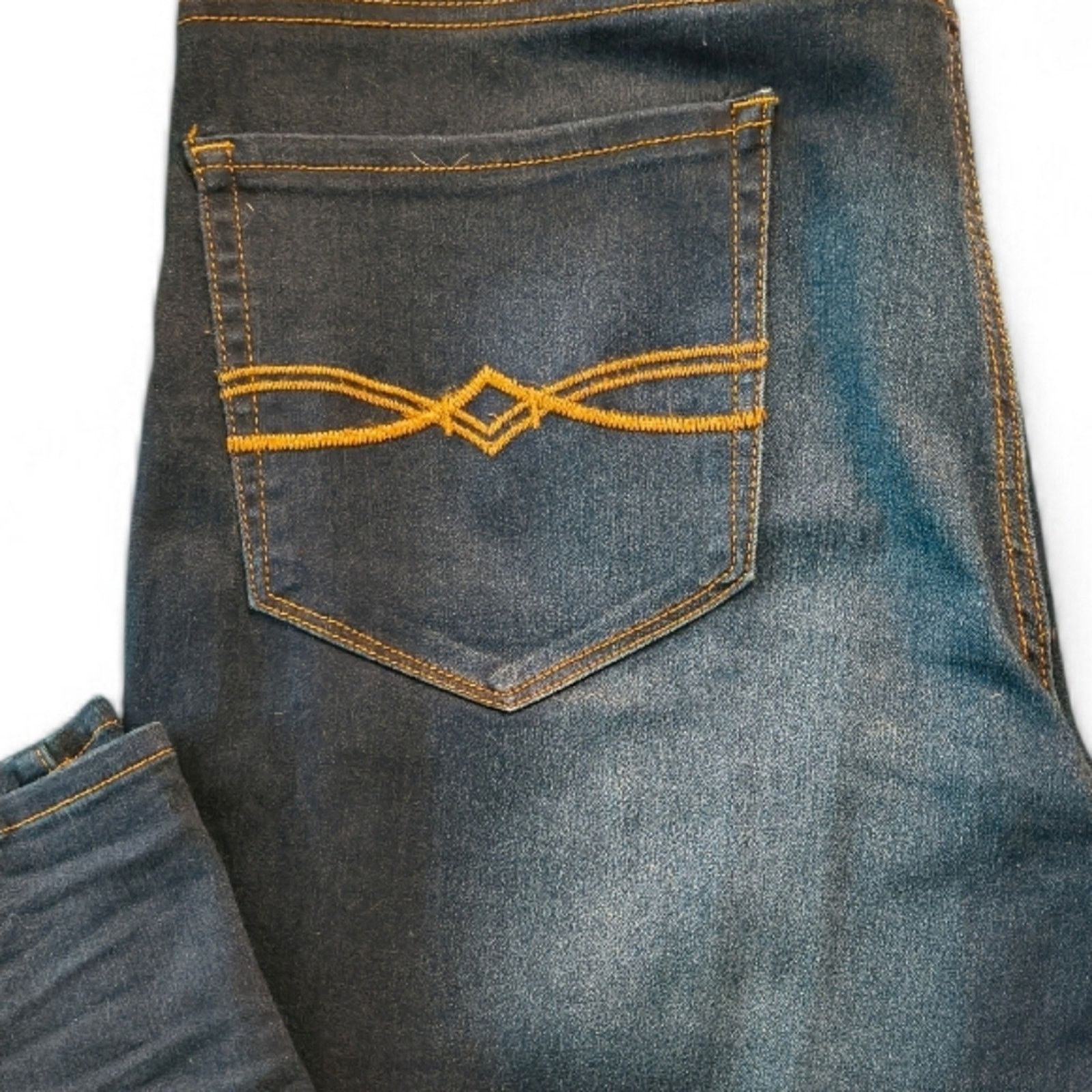 The Unbranded Brand Mudd Dark Wash Skinny Jeans Mid Rise Stretch Denim Size 15 Size 36" / US 14 / IT 50 - 9 Thumbnail