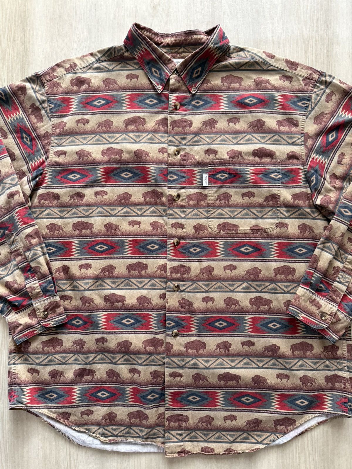 Roundtree & Yorke Vtg Outfitters Roundtree Yorke Aztec Buffalo Southwest XL Size US XL / EU 56 / 4 - 2 Thumbnail