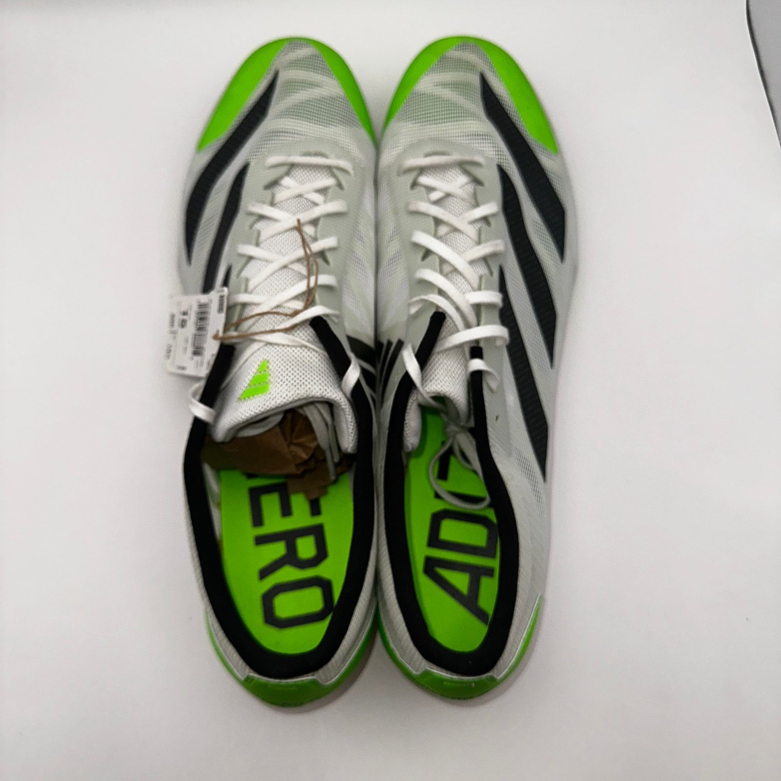 Adidas Adidas Adizero XCS Mens 15 Running Cleats White Solar Green Size US 15 / EU 48 - 6 Thumbnail