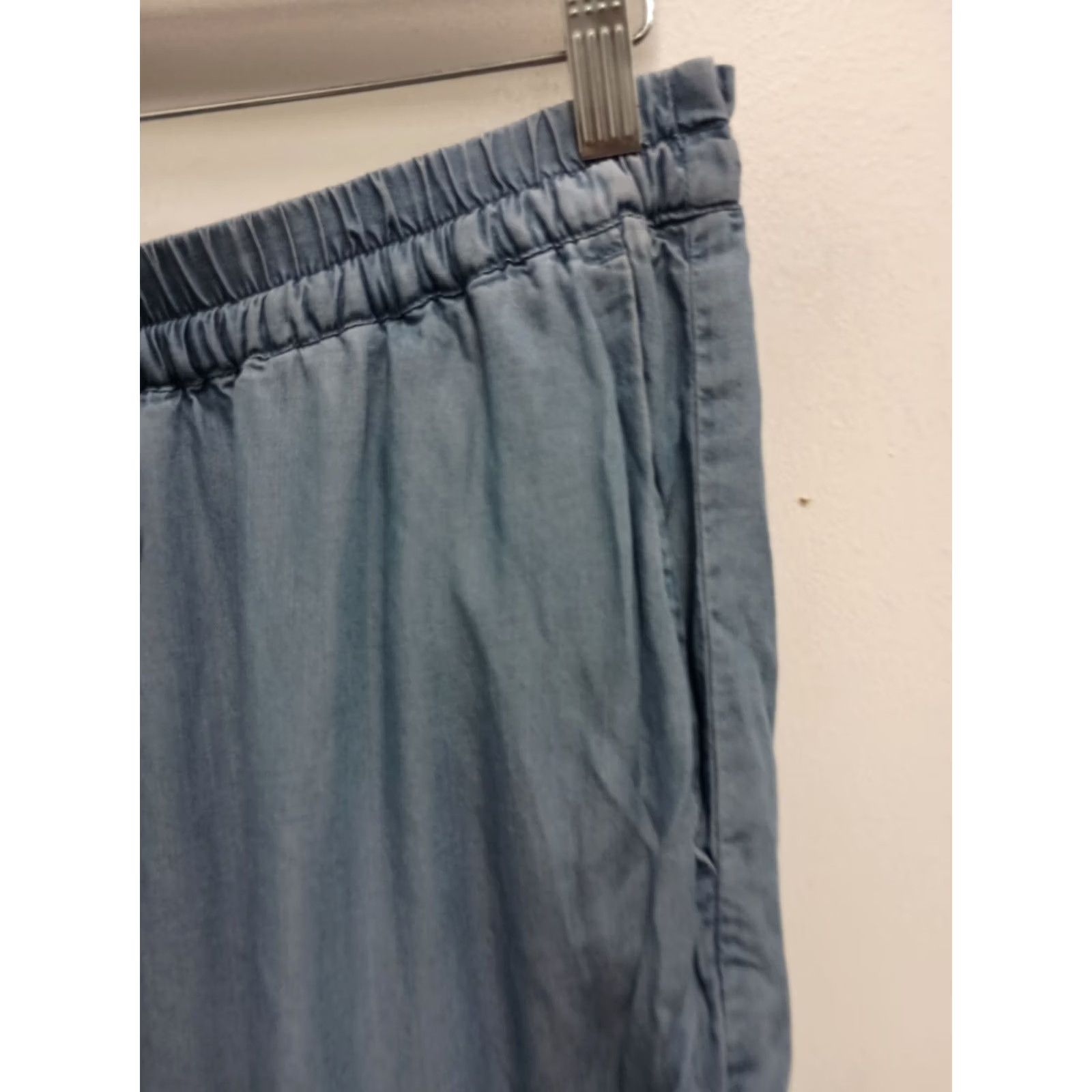 Michael Kors Michael Michael Kors Pants Womens Small Blue Chambray Wide Leg Resort BOHO Size 28" / US 6 / IT 42 - 3 Thumbnail