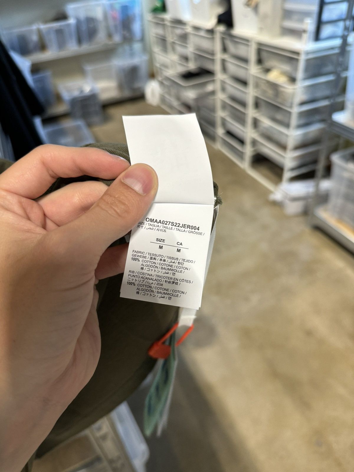 Off-White Off-White Diag Green T-Shirt NEW 500$ Size US M / EU 48-50 / 2 - 9 Thumbnail
