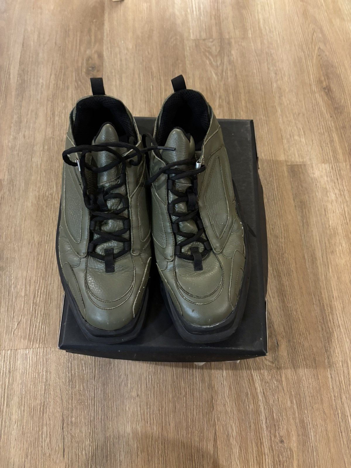 Alyx 1017 ALYX 9SM SSENSE Exclusive Khaki Mono Hiking Sneakers Size US 11 / EU 44 - 1 Thumbnail