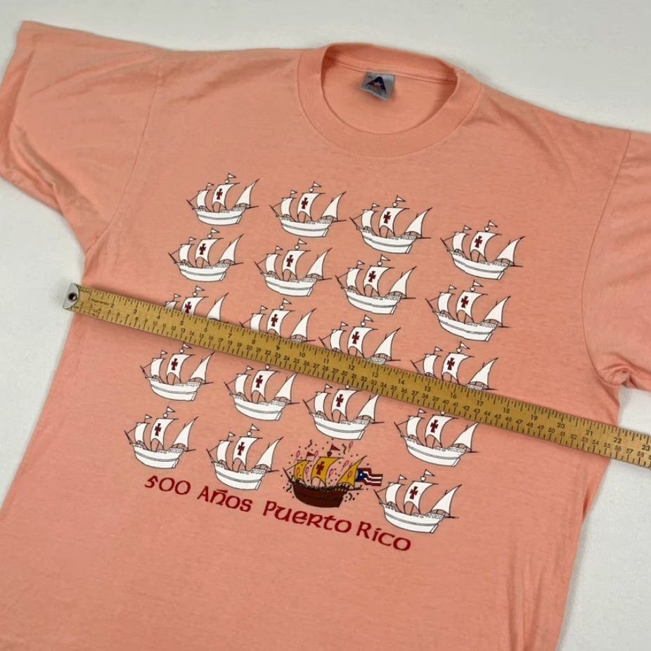 Vintage VINTAGE Puerto Rico Shirt Adult XL Ships Sailing 500 Anos Years Celebration Heritage Logo Graphic Print T-Shirt Men Size US XL / EU 56 / 4 - 5 Thumbnail