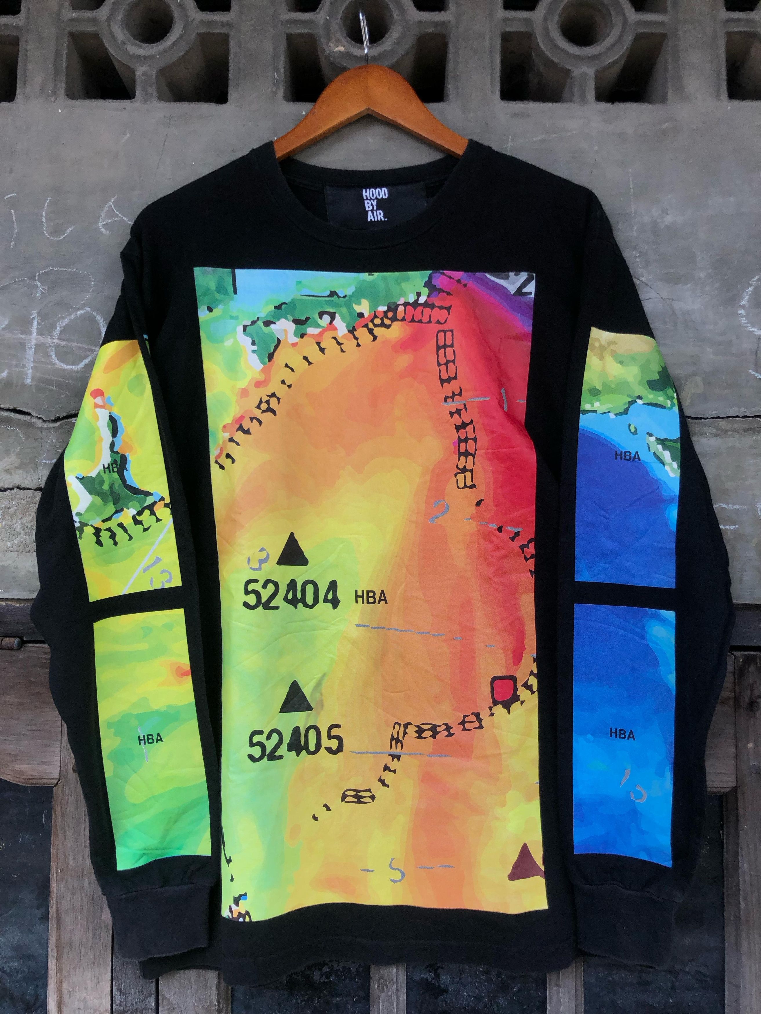 HOOD BY AIR マッププリント 長袖カットソー Hood By Air Hood By Air Thermal Map Long Sleeve Shirt | Grailed