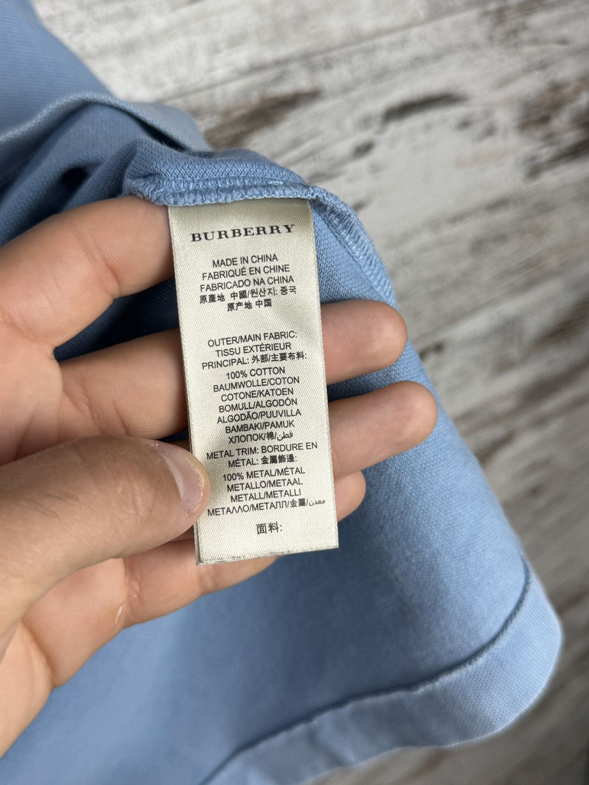 Burberry Vintage Burberry Brit polos metal logo luxury tee T-shirt Size US M / EU 48-50 / 2 - 9 Thumbnail