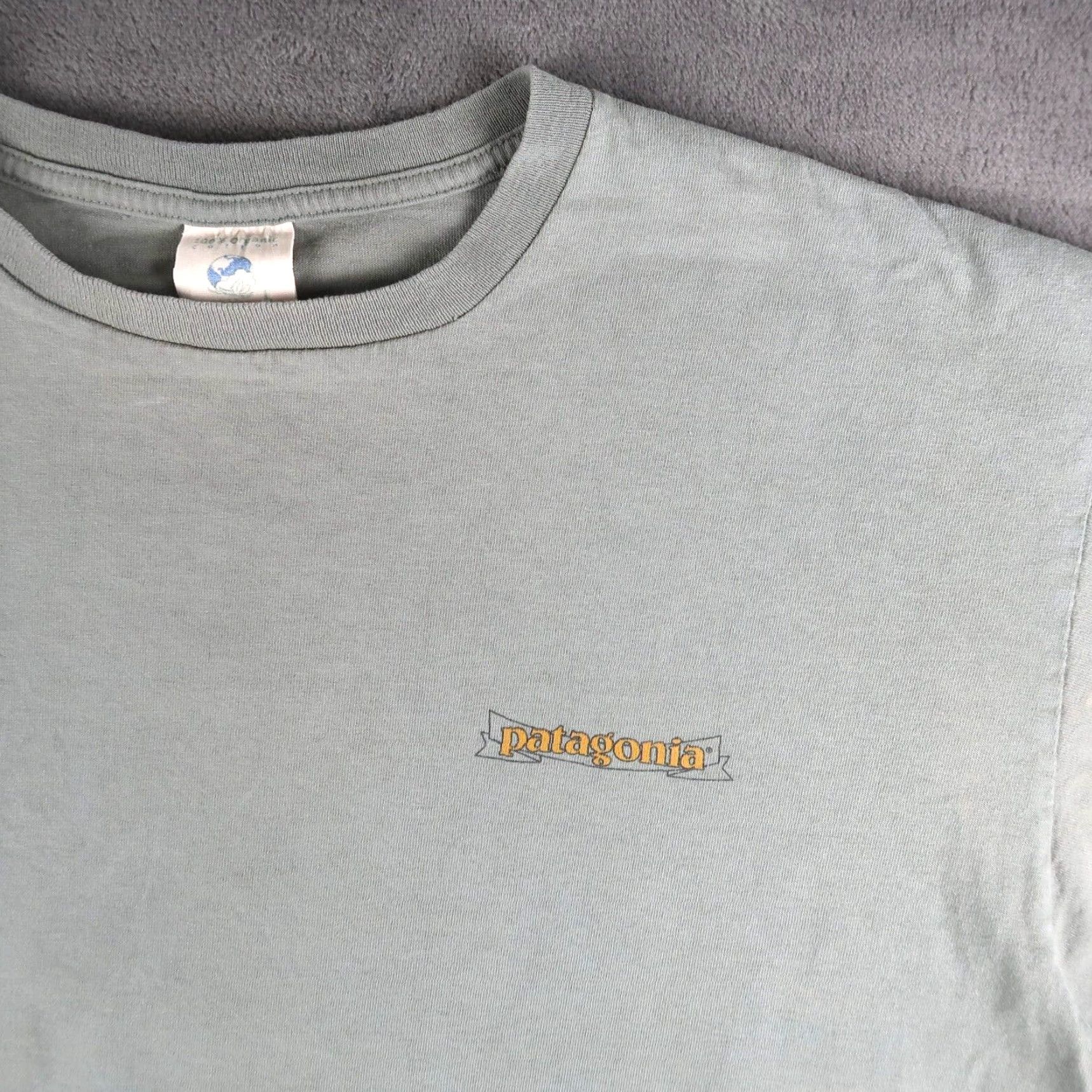Patagonia Vintage 90s Patagonia T Shirt Men’s L Large Sage Green Beneficial T Organic Shirt T-Shirt Size US L / EU 52-54 / 3 - 4 Thumbnail